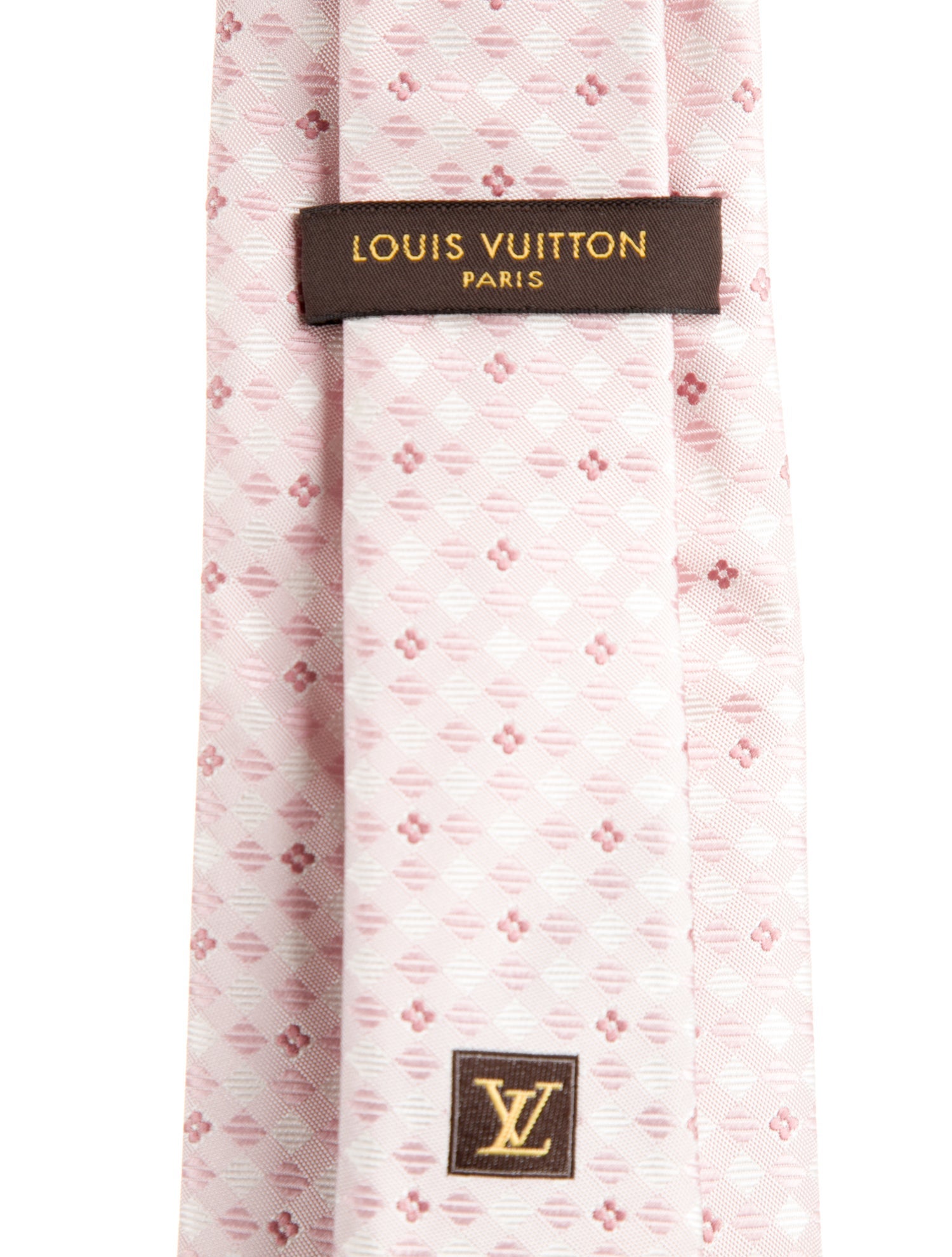 Louis Vuitton Pattern Print Silk Tie