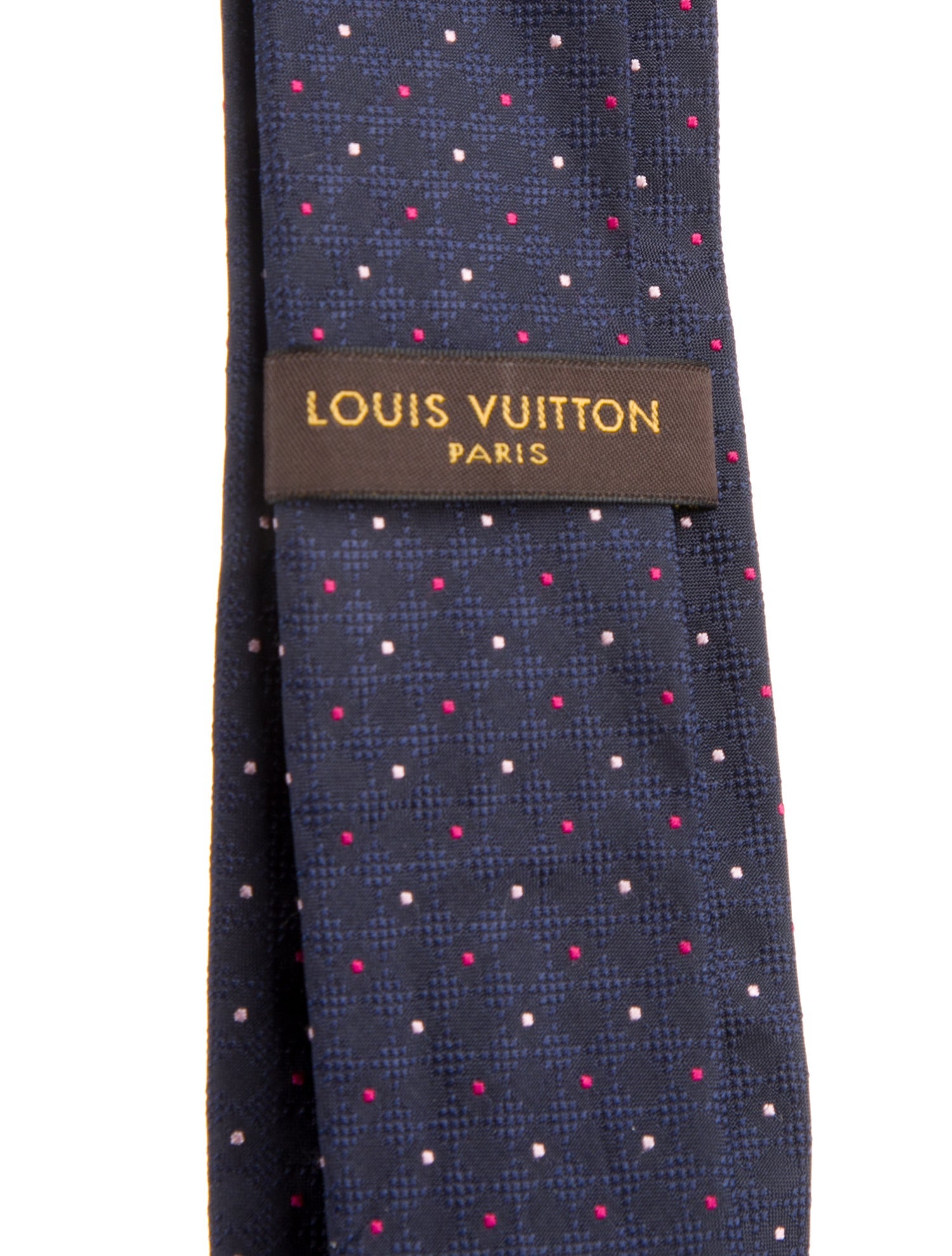 Louis Vuitton Pattern Print Silk Tie