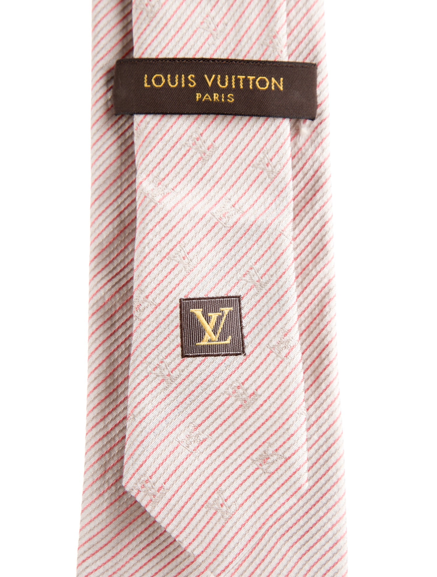 Louis Vuitton Pattern Print Silk Tie