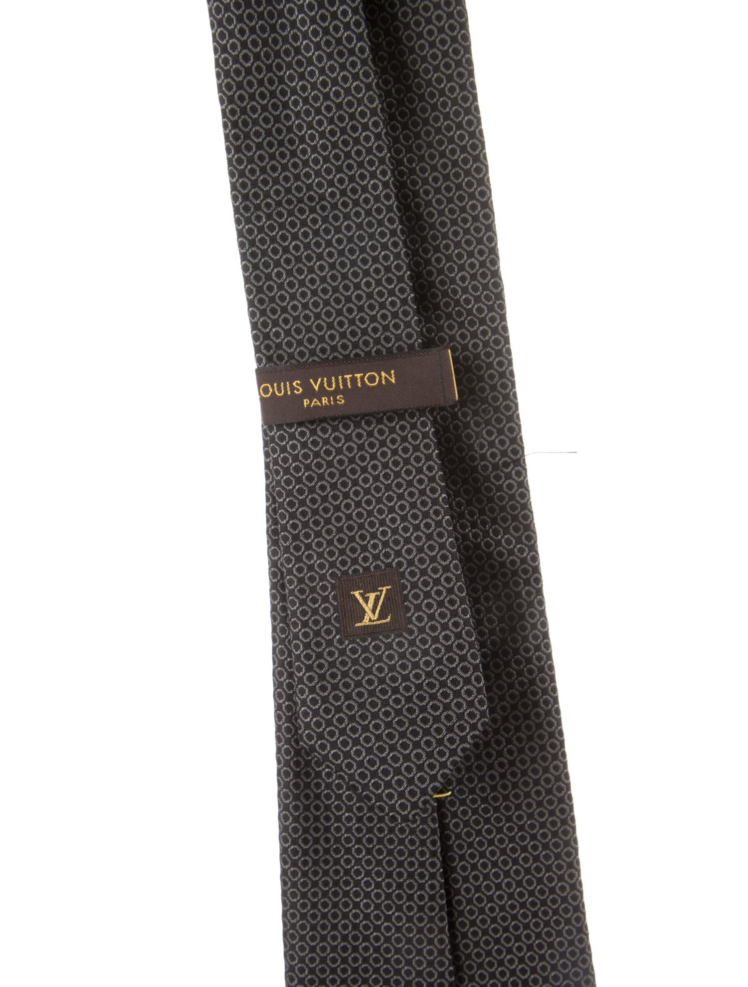 Louis Vuitton Pattern Print Silk Tie