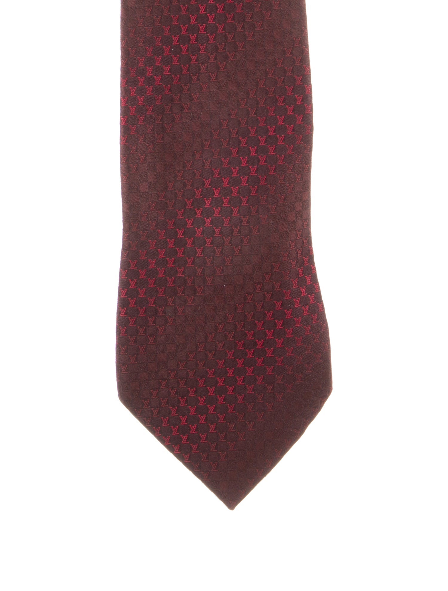 Louis Vuitton Pattern Print Silk Tie