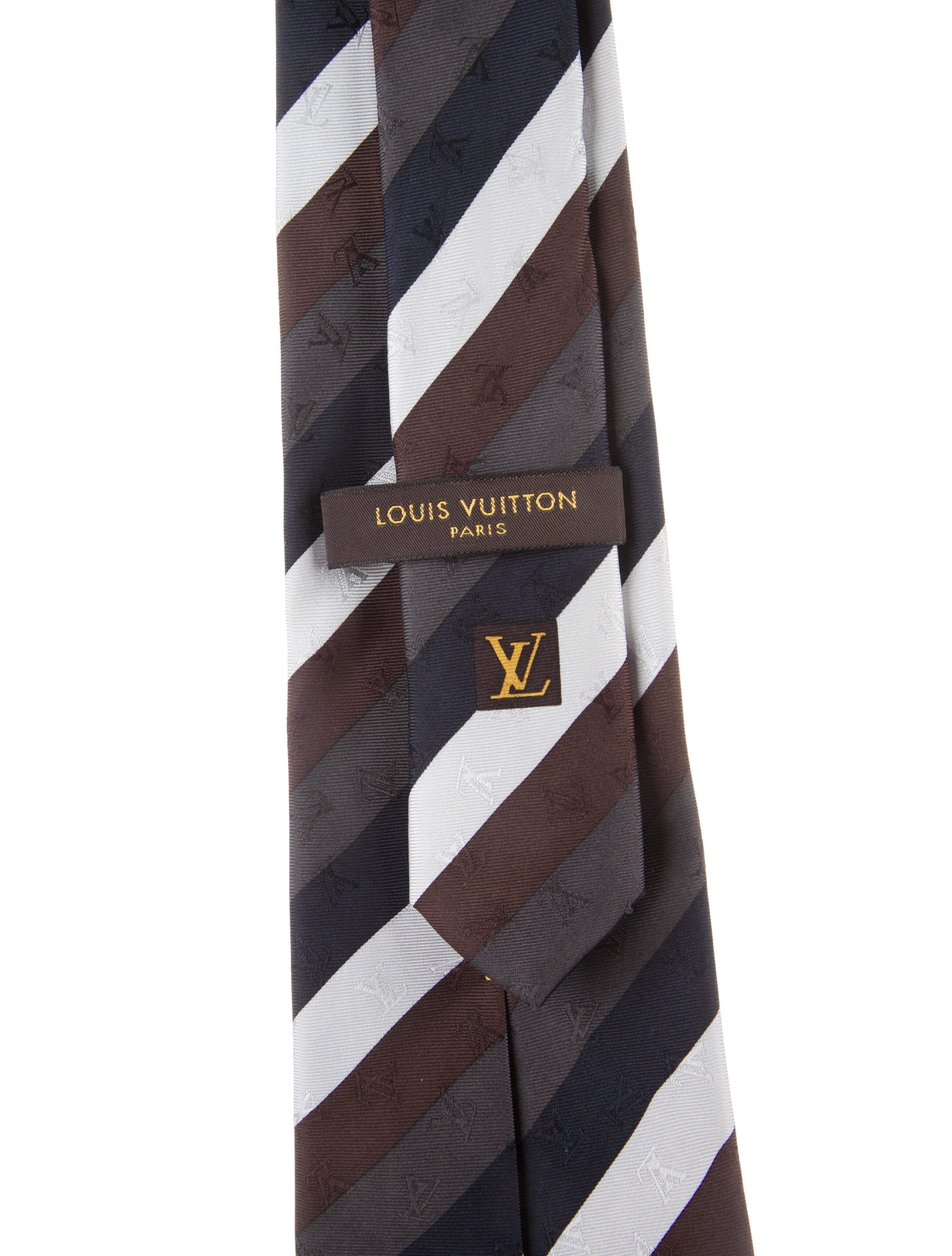 Louis Vuitton Pattern Print Silk Tie