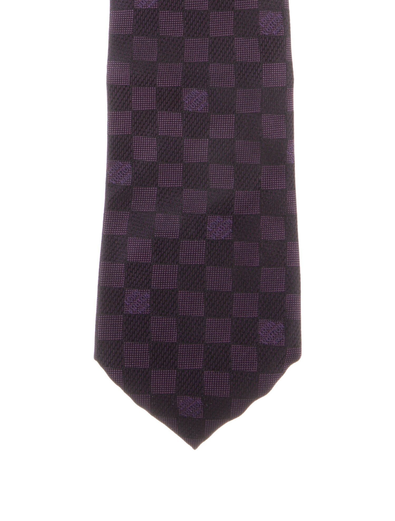 Louis Vuitton Pattern Print Silk Tie