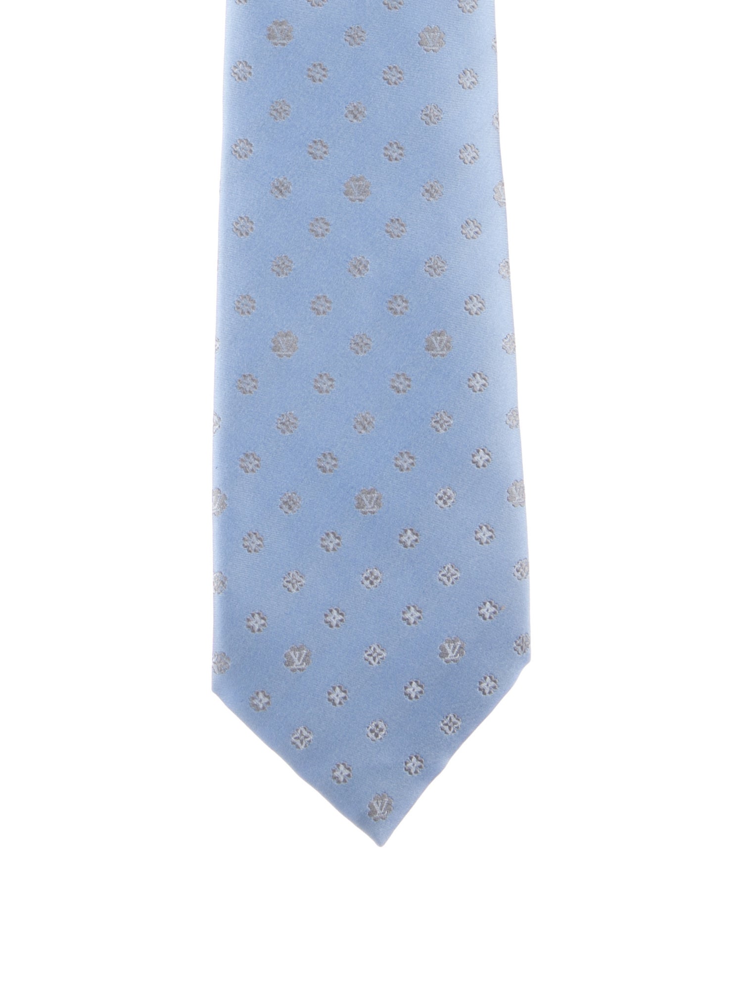Louis Vuitton Pattern Print Silk Tie