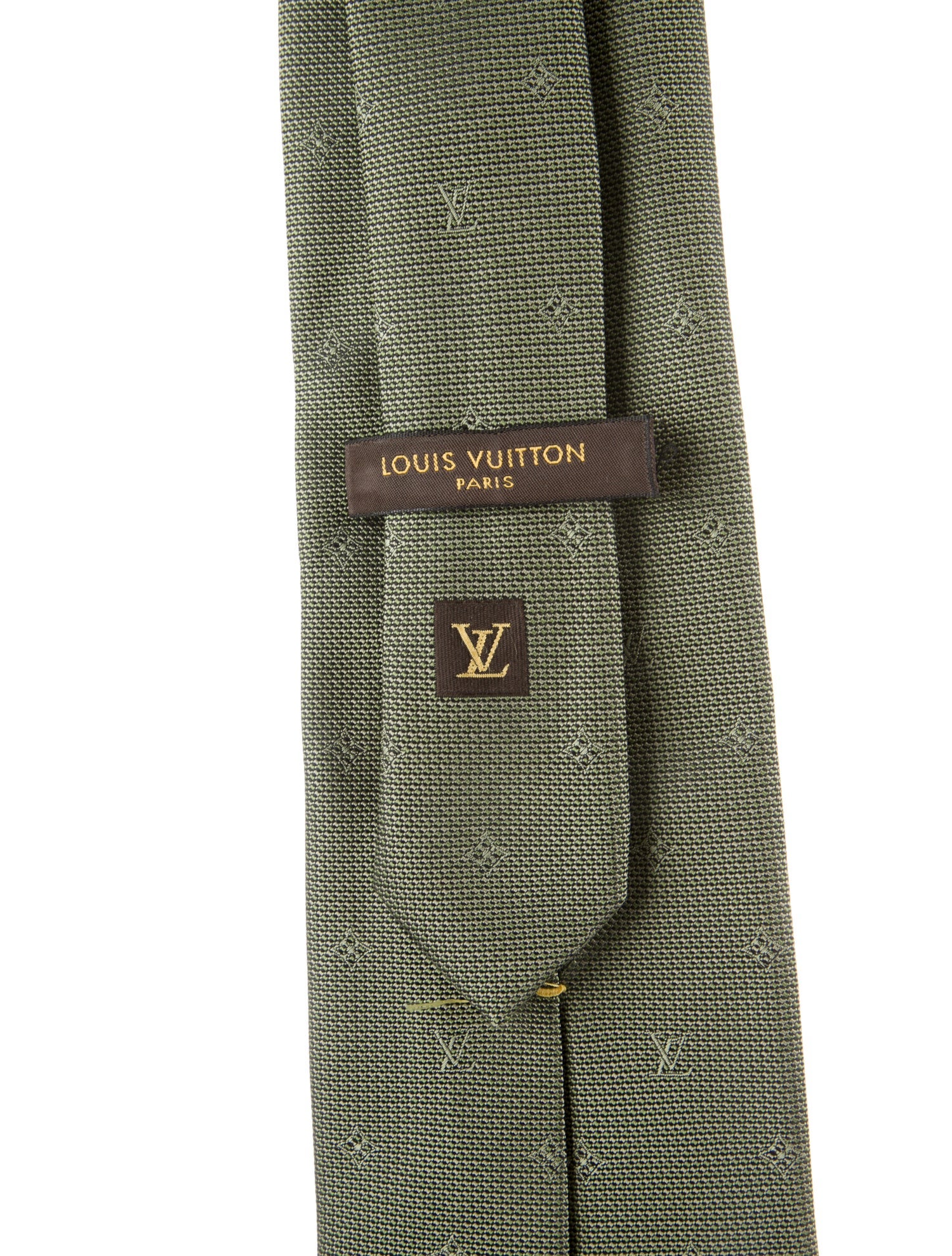 Louis Vuitton Pattern Print Silk Tie