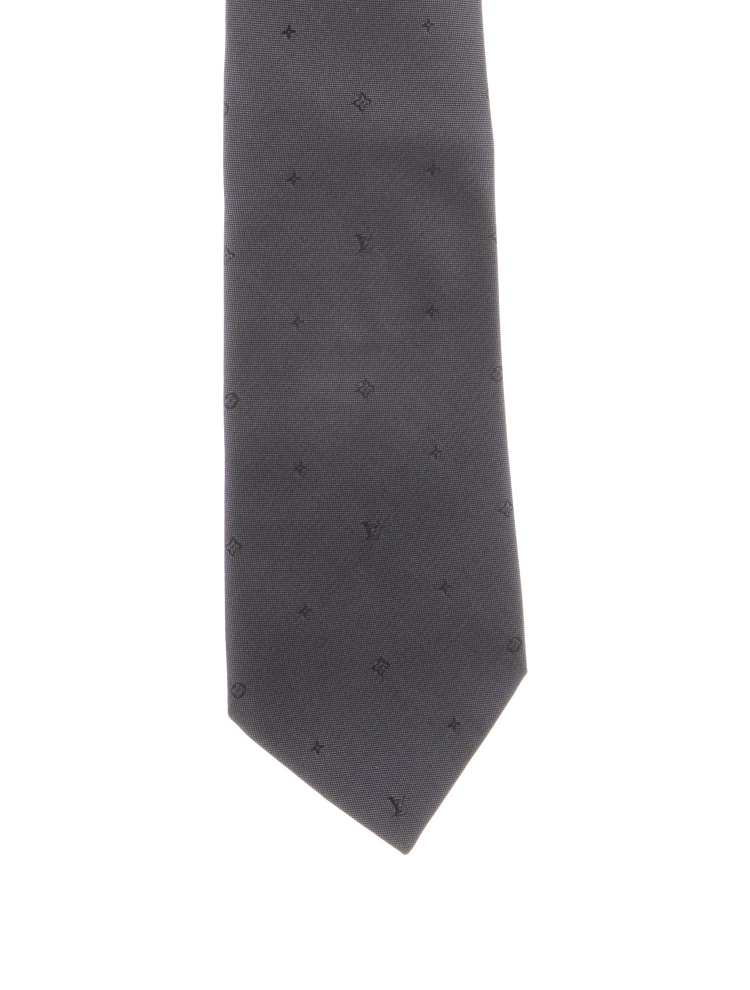 Louis Vuitton Pattern Print Silk Tie