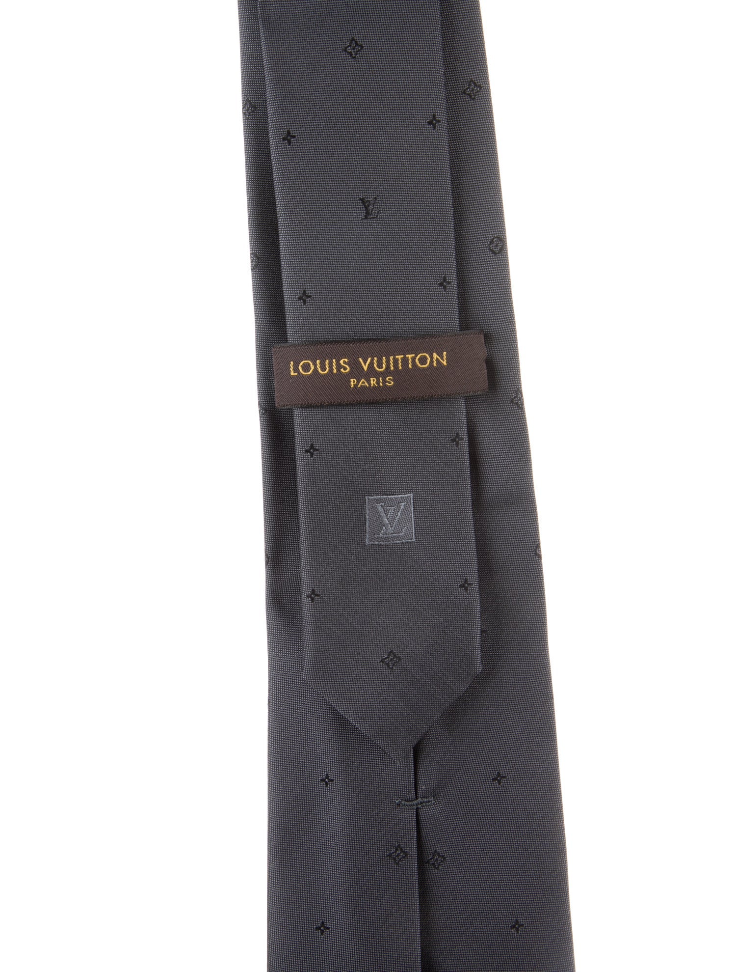 Louis Vuitton Pattern Print Silk Tie