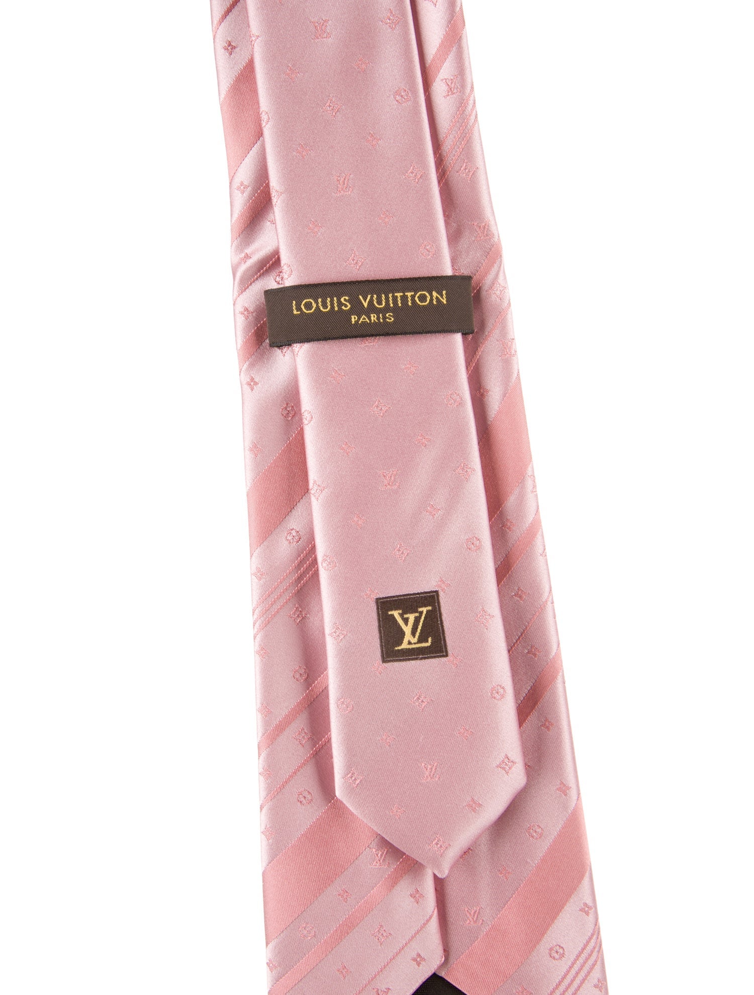 Louis Vuitton Pattern Print Silk Tie