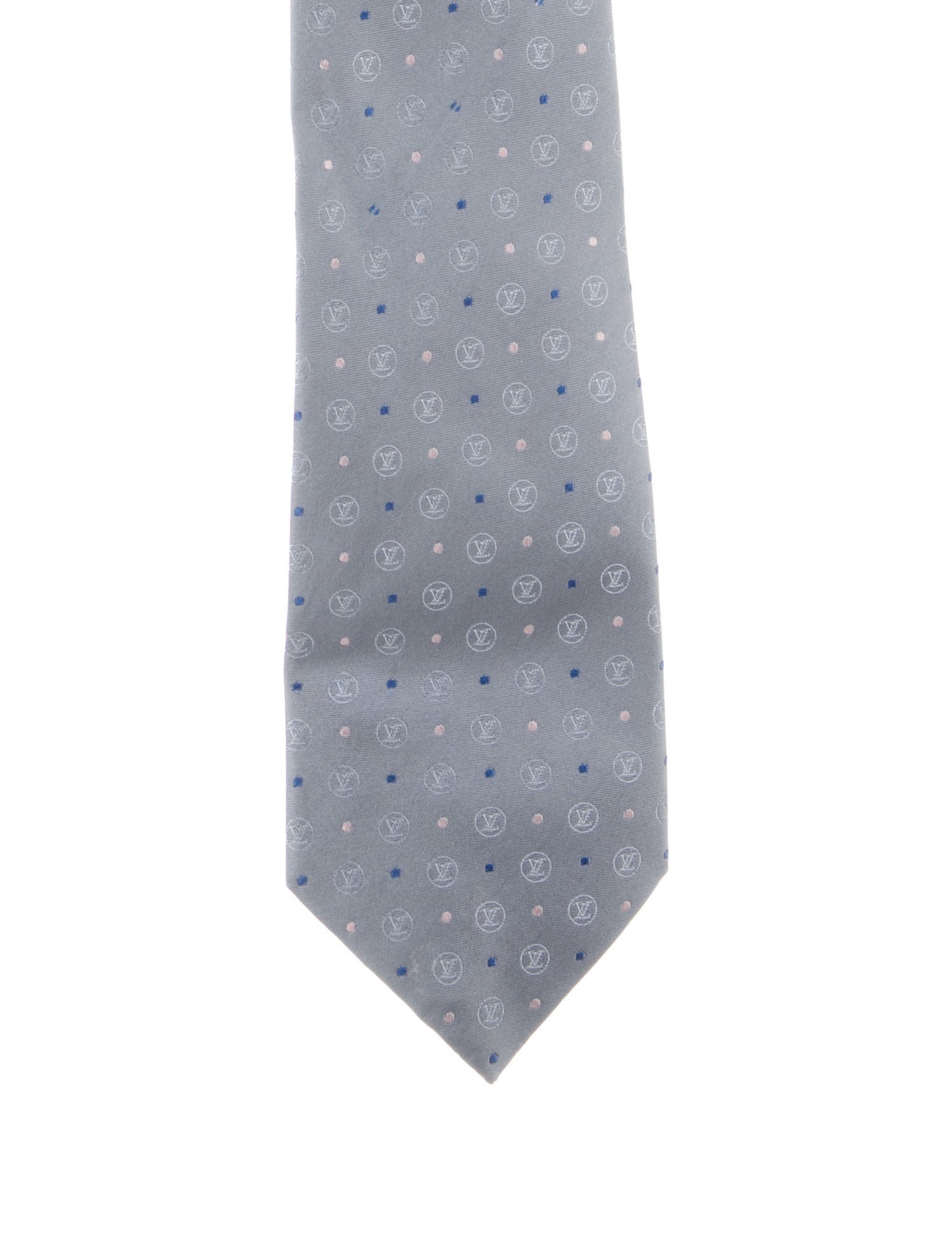 Louis Vuitton Pattern Print Silk Tie
