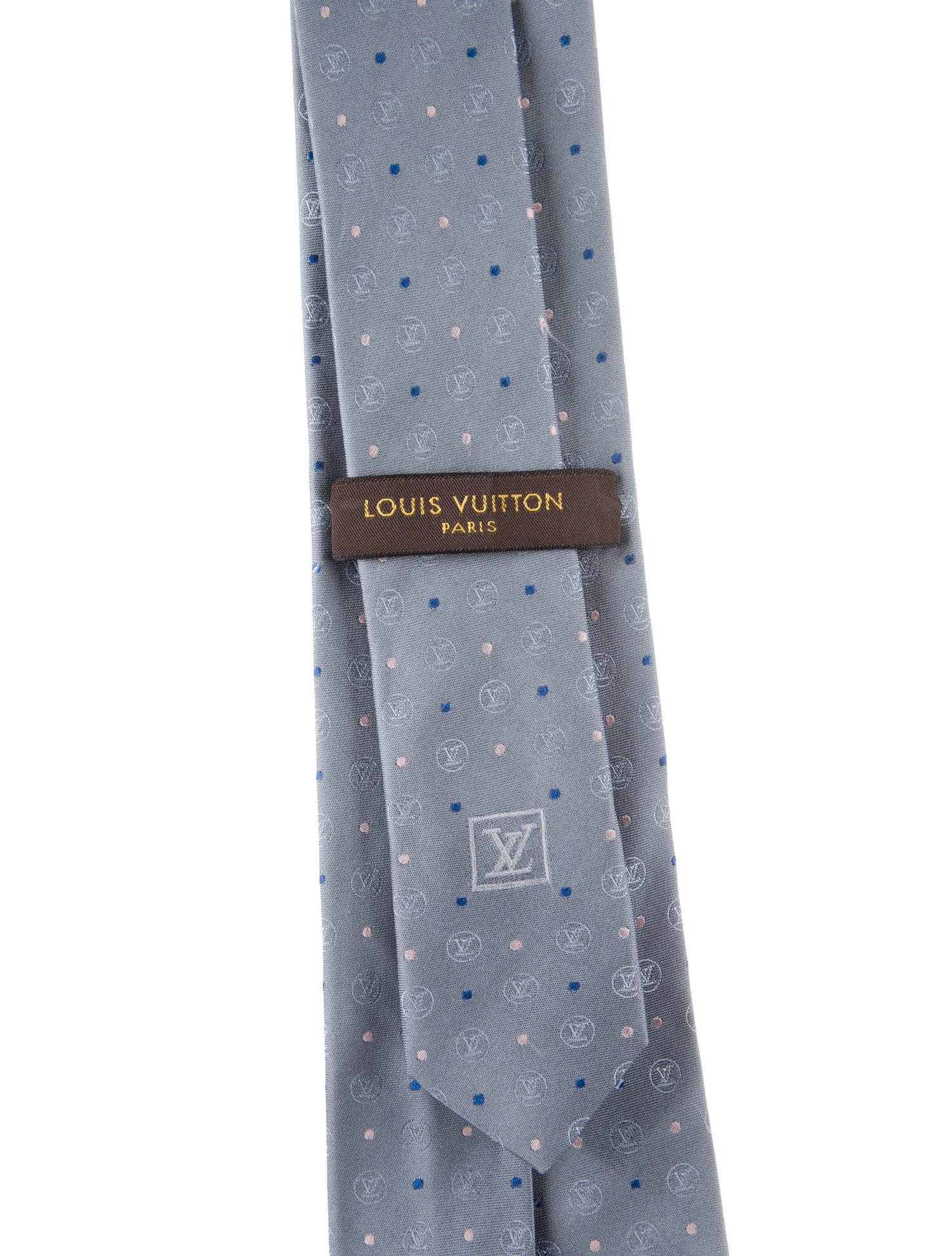 Louis Vuitton Pattern Print Silk Tie