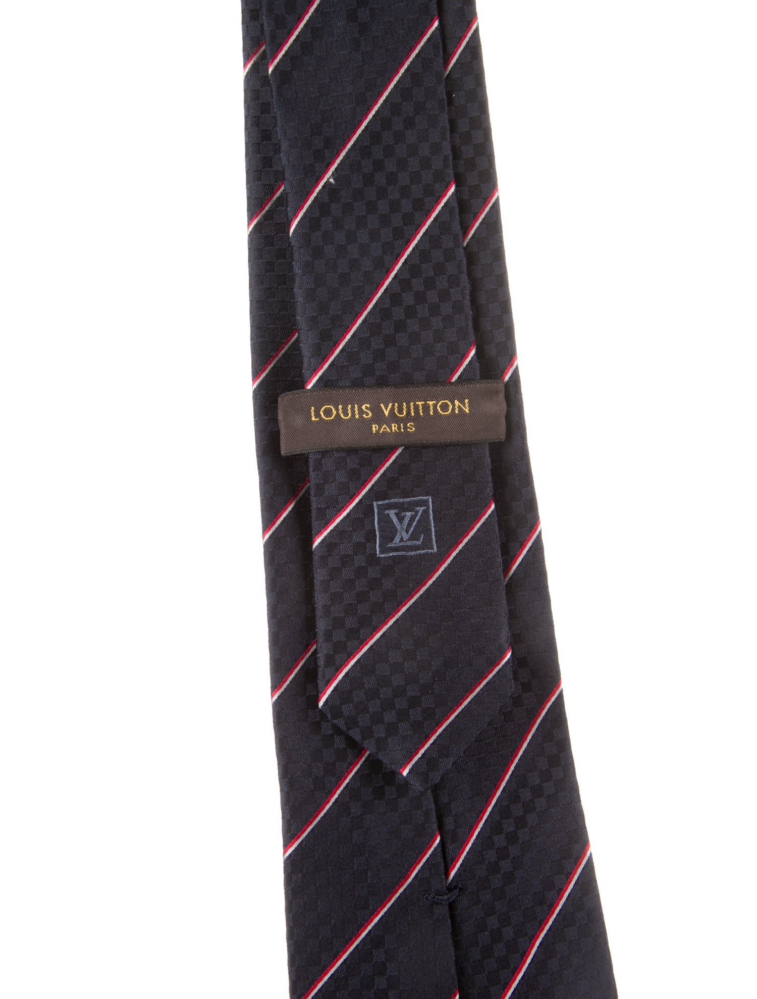 Louis Vuitton Pattern Print Silk Tie