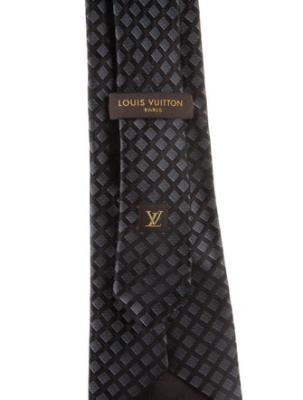 Louis Vuitton Pattern Print Silk Tie
