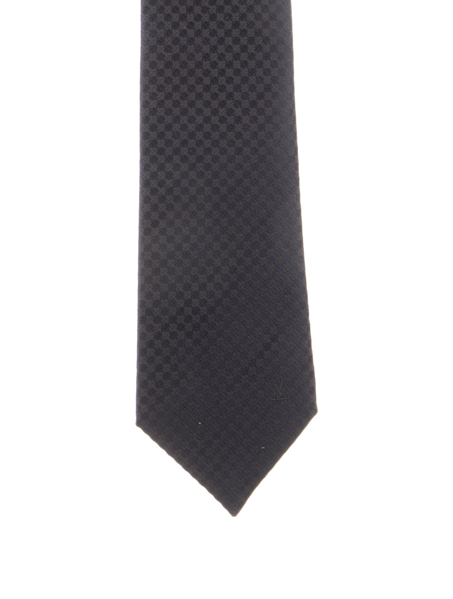 Louis Vuitton Pattern Print Silk Tie