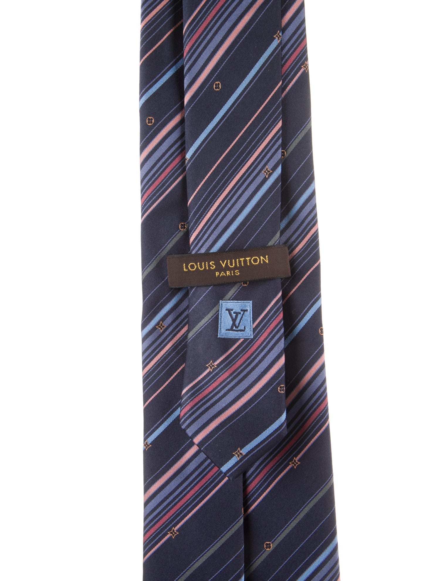 Louis Vuitton Pattern Print Silk Tie