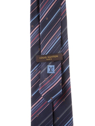 Louis Vuitton Pattern Print Silk Tie