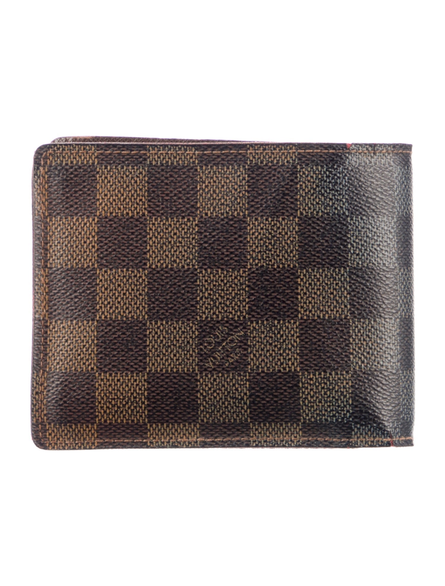 Louis Vuitton 2008 Damier Ebene Pattern Porte-Billets Carte Bleue