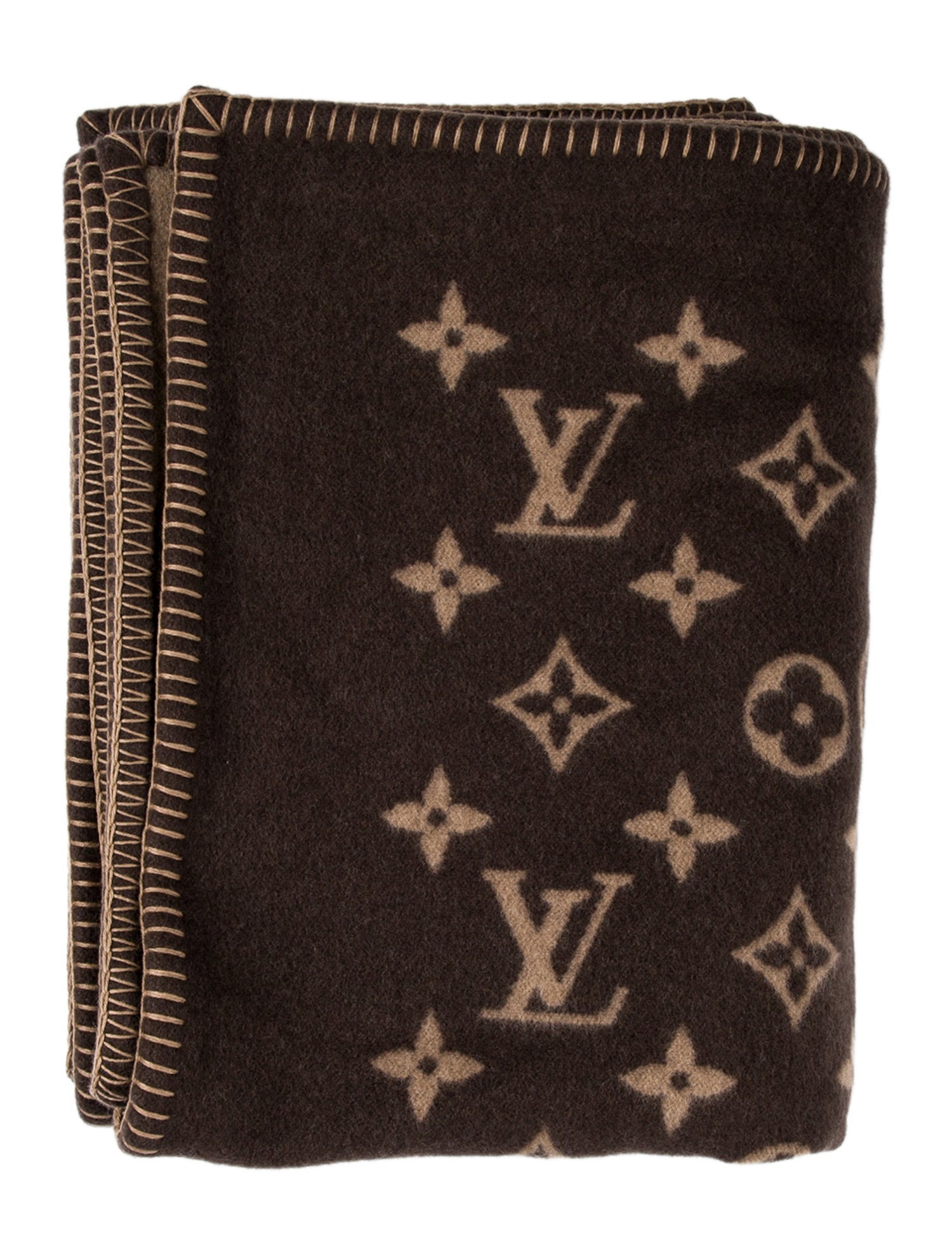 Louis Vuitton x Grace Coddington Catogram Throw Blanket