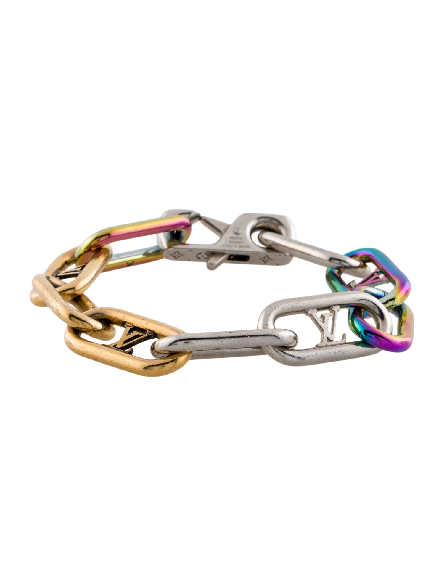 Louis Vuitton Multicolored Monogram Chain Link Bracelet