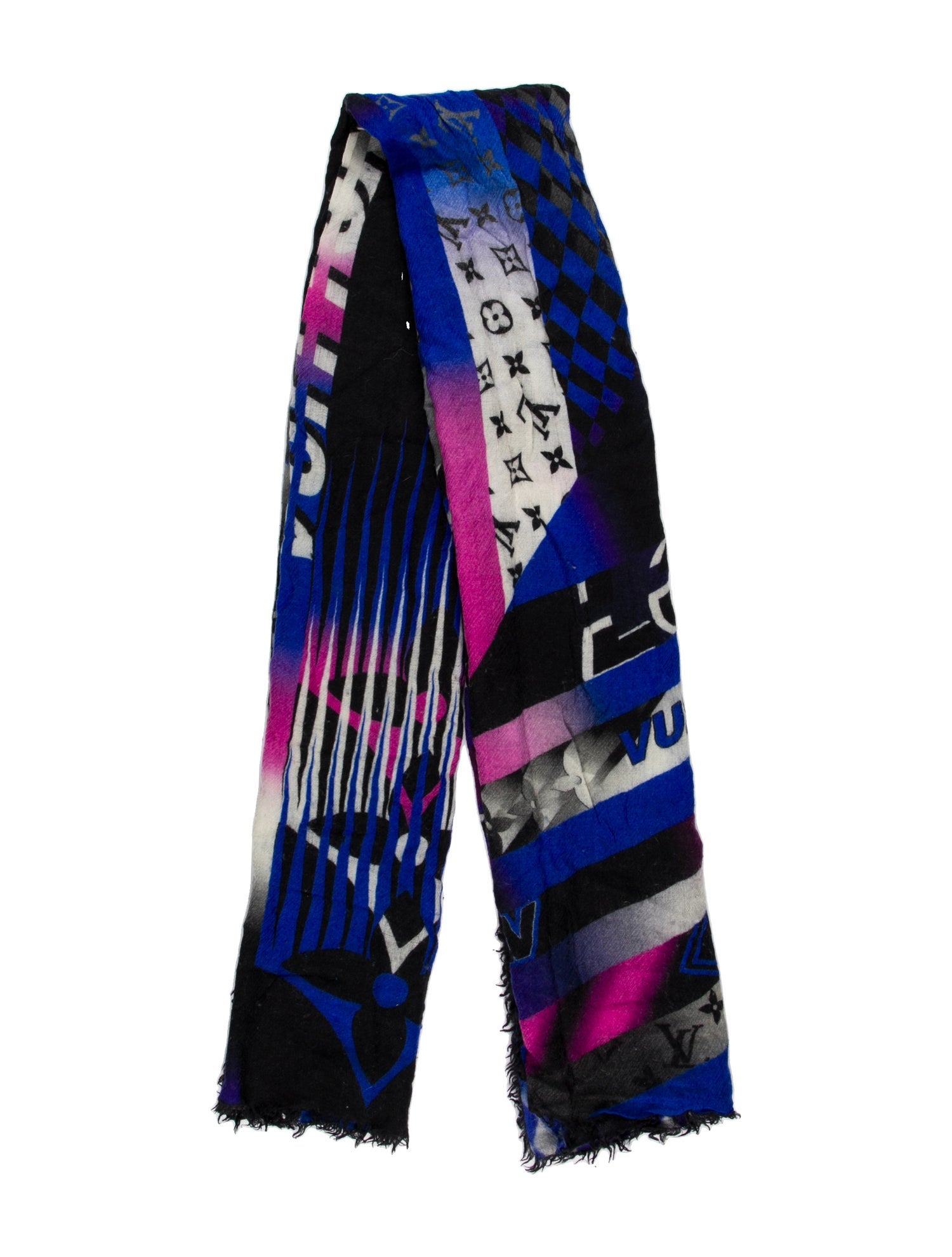Louis Vuitton Speedy Race Wool Scarf