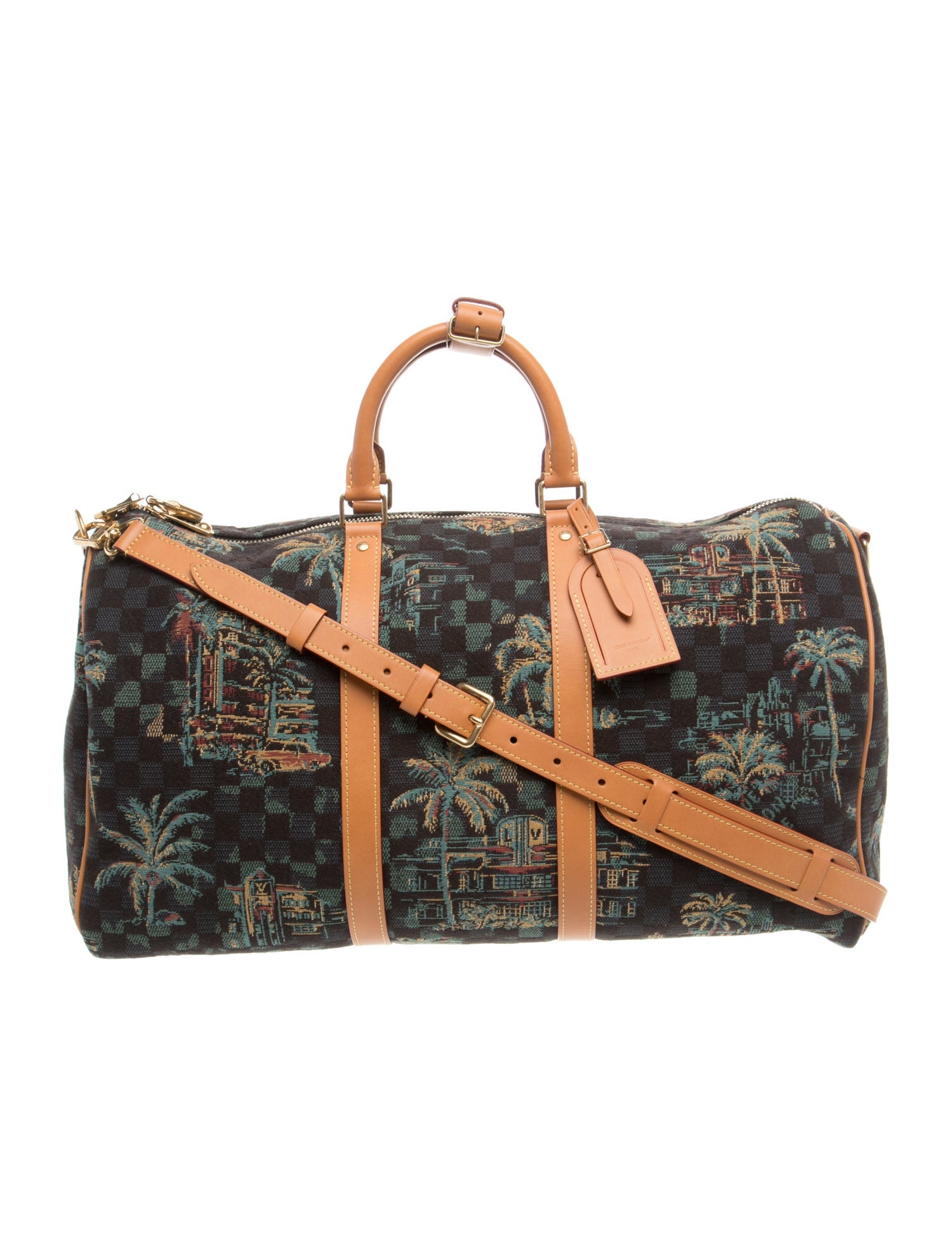 Louis Vuitton Miami Palm Trees Limited Edition Keepall Bandouliere 50
