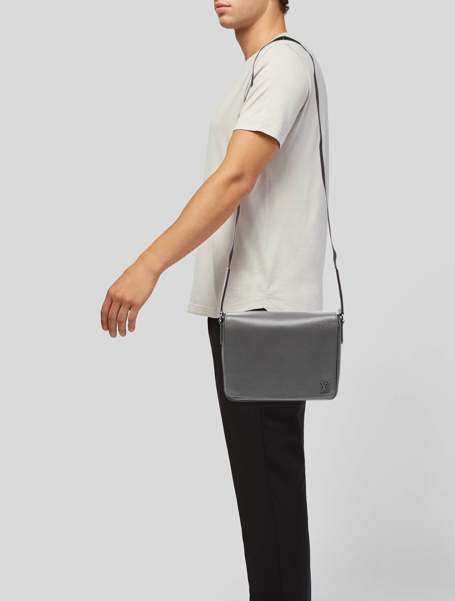 Louis Vuitton Leather Messenger Bag