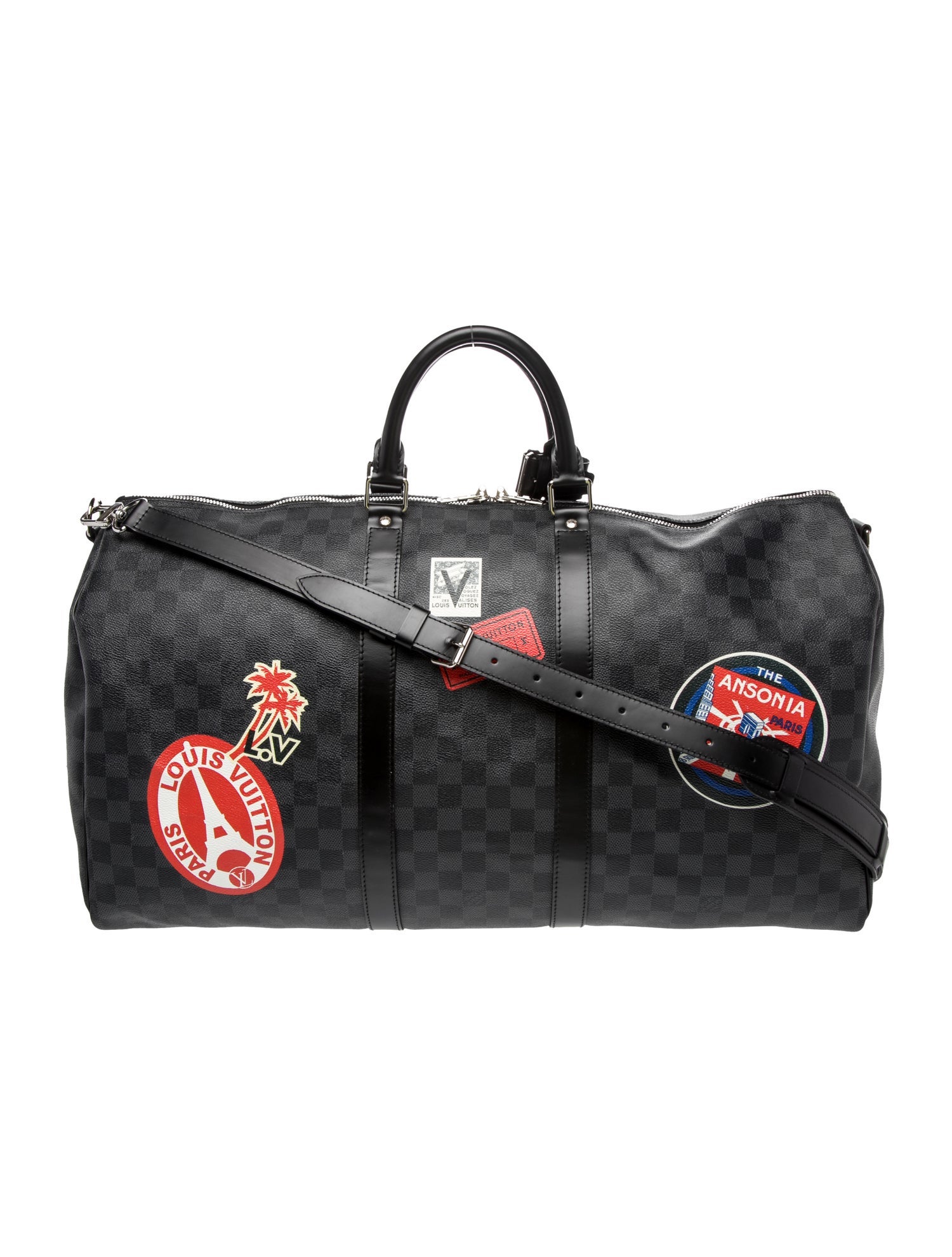 Louis Vuitton Damier Graphite Keepall Bandouliere 55