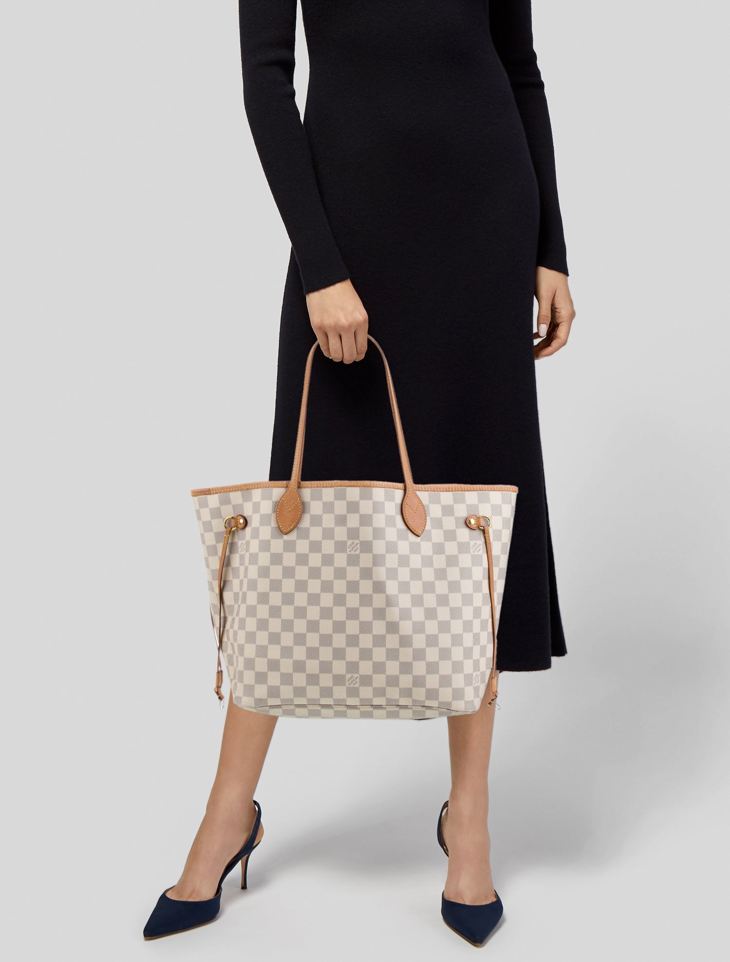 Louis Vuitton Damier Azur Neverfull w/Pouch MM