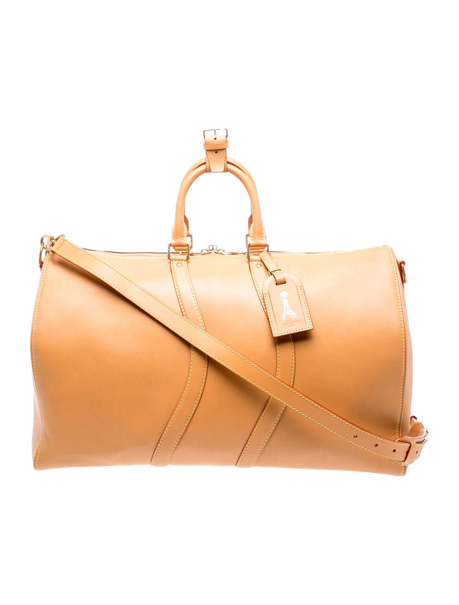 Louis Vuitton Leather Weekender Bag