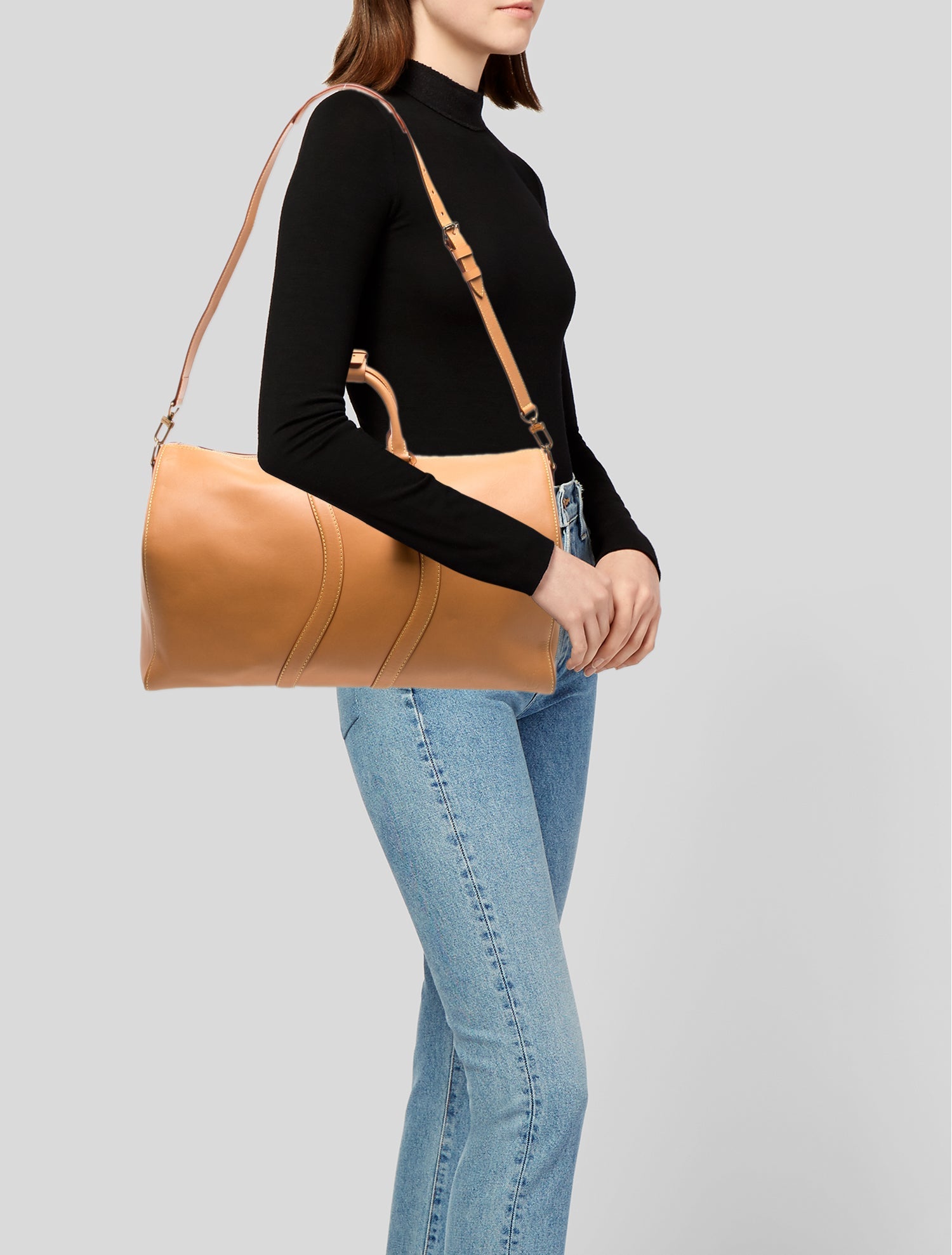 Louis Vuitton Leather Weekender Bag