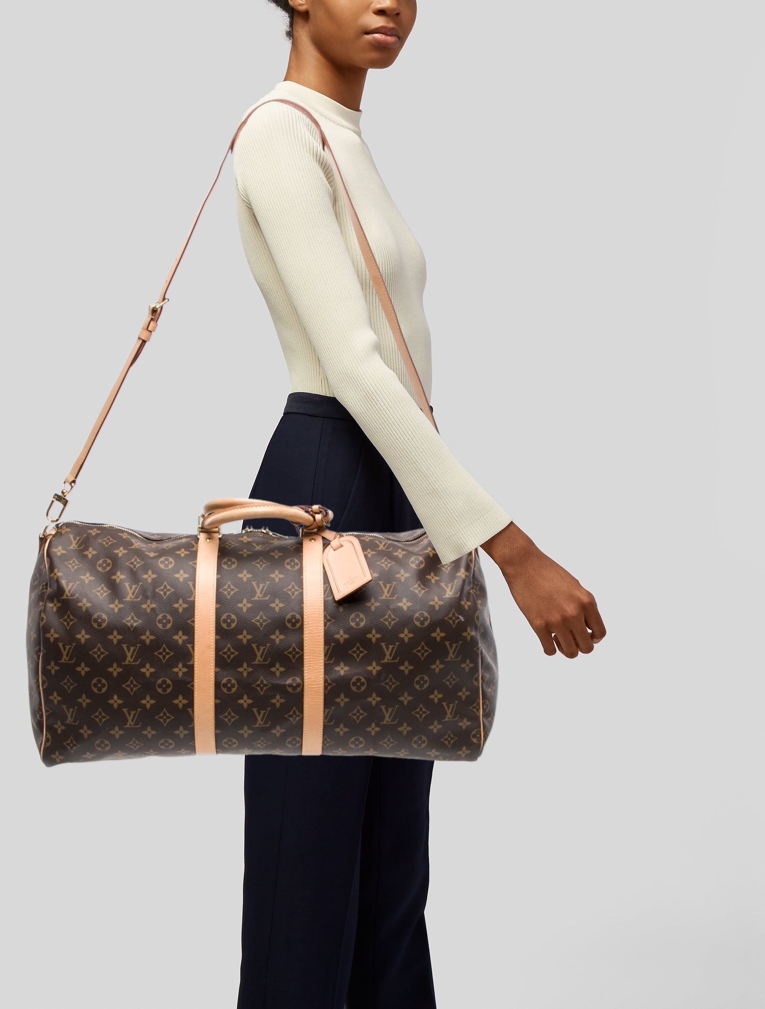 Louis Vuitton LV Monogram Keepall Bandouliere 55