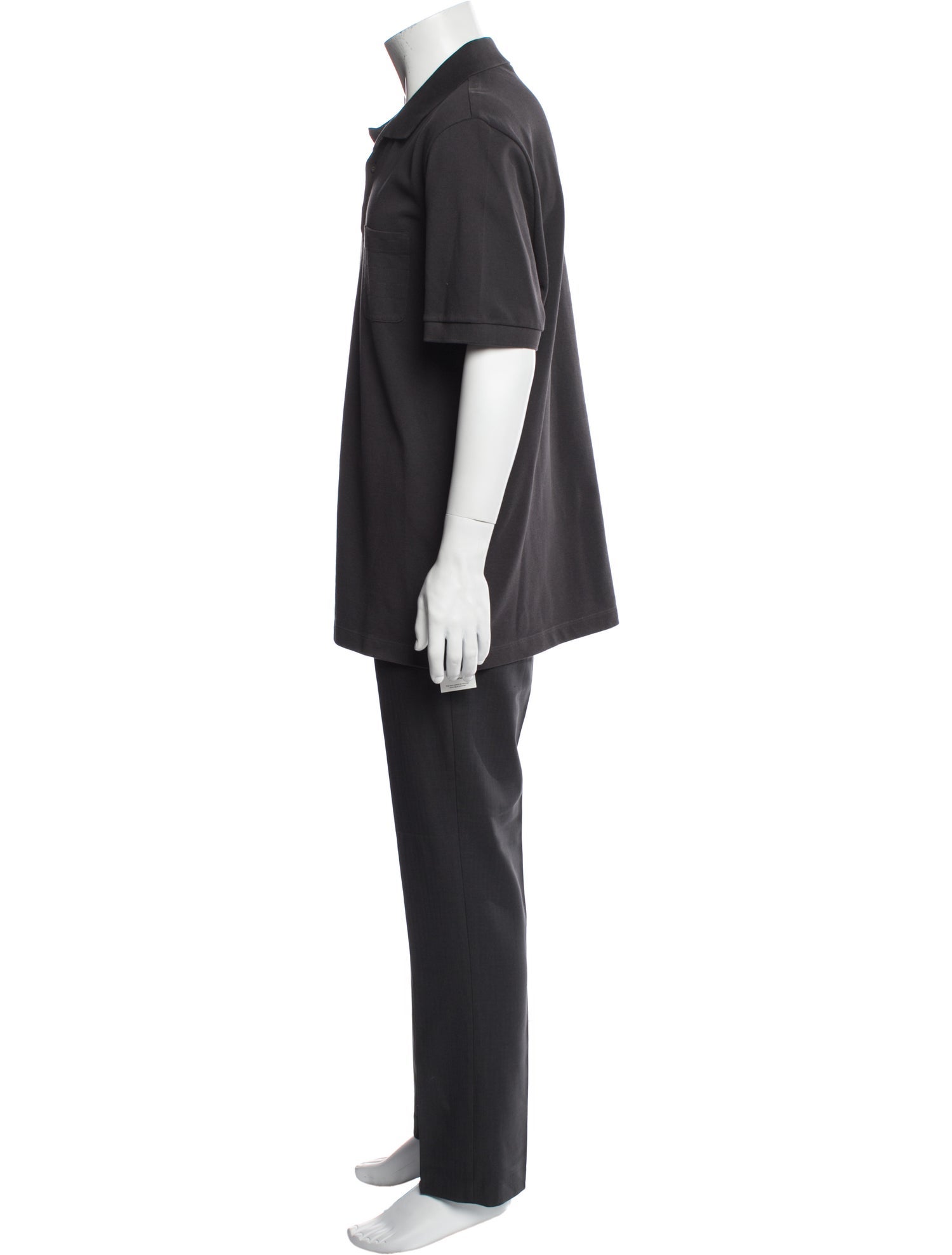 Louis Vuitton 2021 Damier Graphite Pattern Polo Shirt