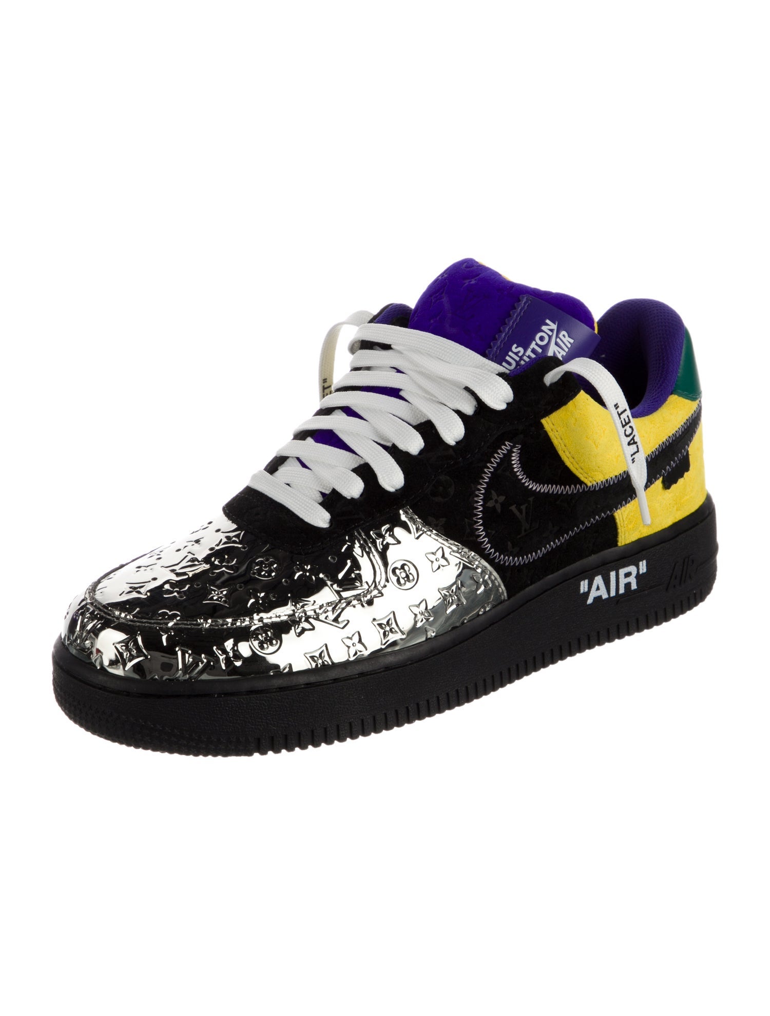 Louis Vuitton Suede Printed Sneakers w/ Tags