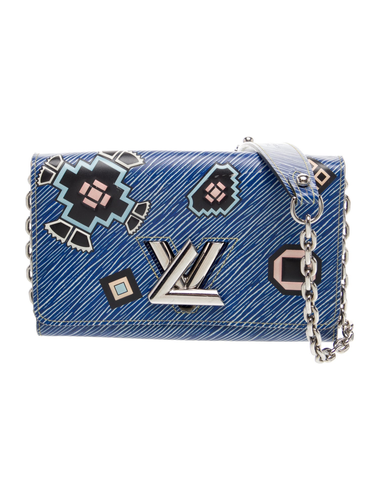 Louis Vuitton Leather Twist Wallet on Chain
