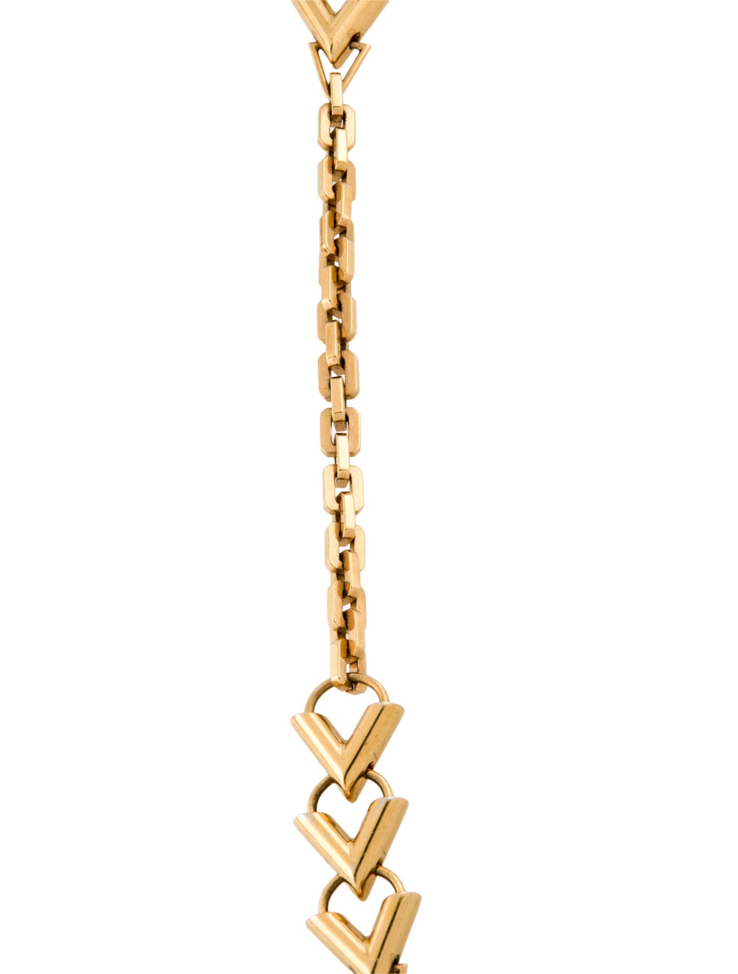Louis Vuitton V Long Station Necklace