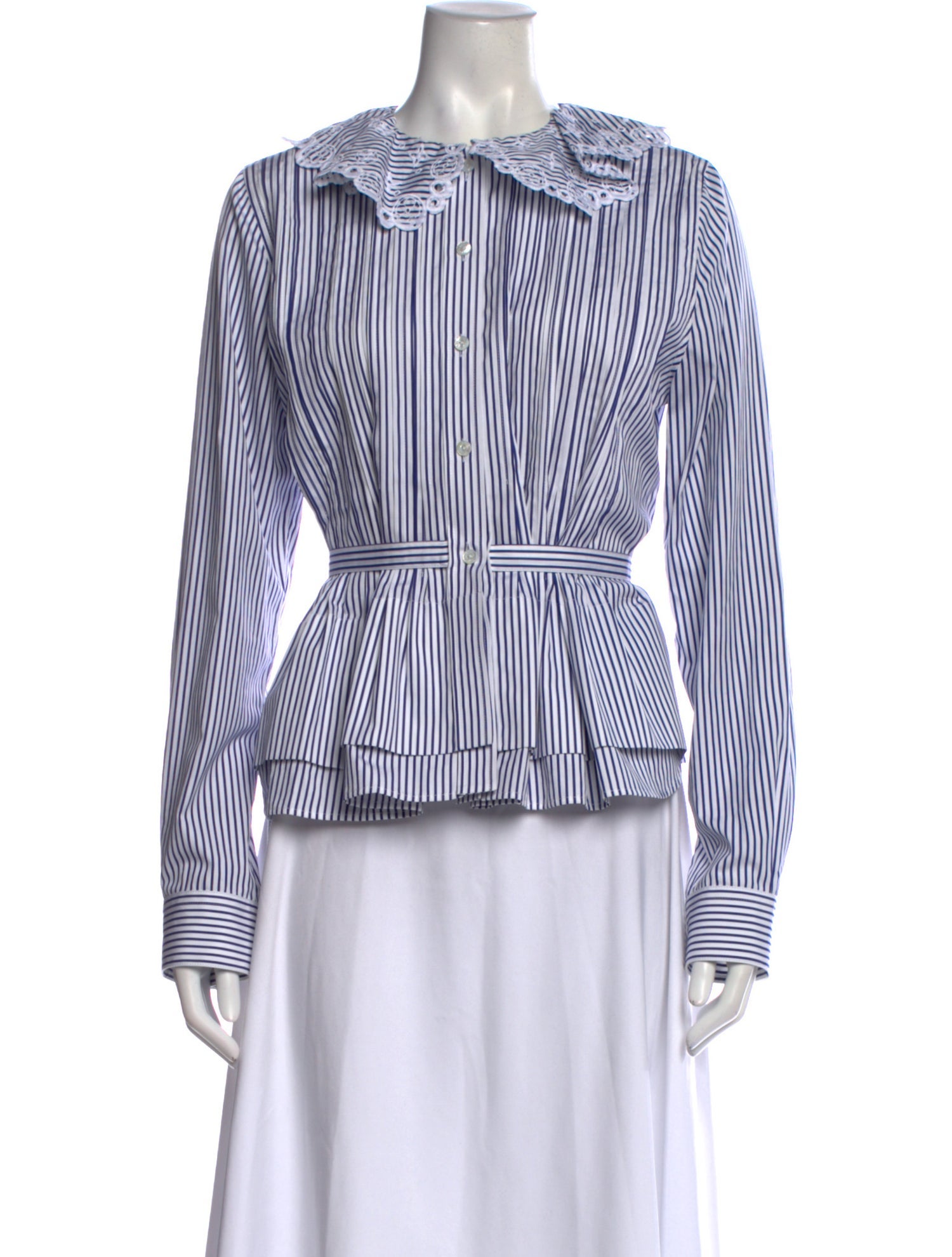 Louis Vuitton 2022 Striped Blouse Blouse