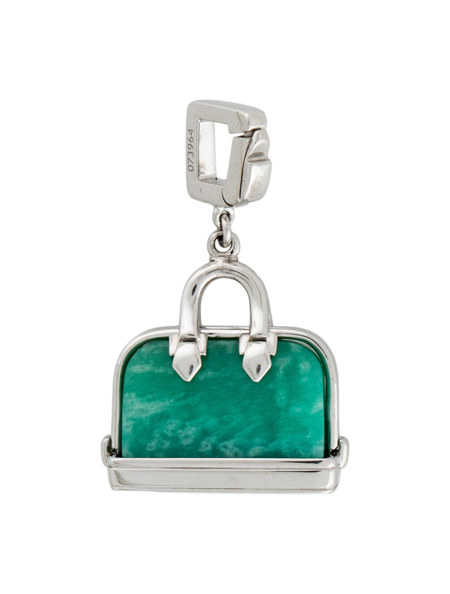 Louis Vuitton 18K Amazonite Alma Bag Charm