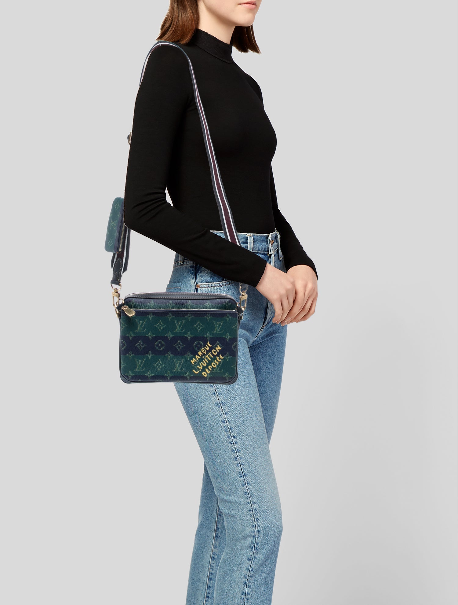 Louis Vuitton LV Monogram Heritage Trio Messenger