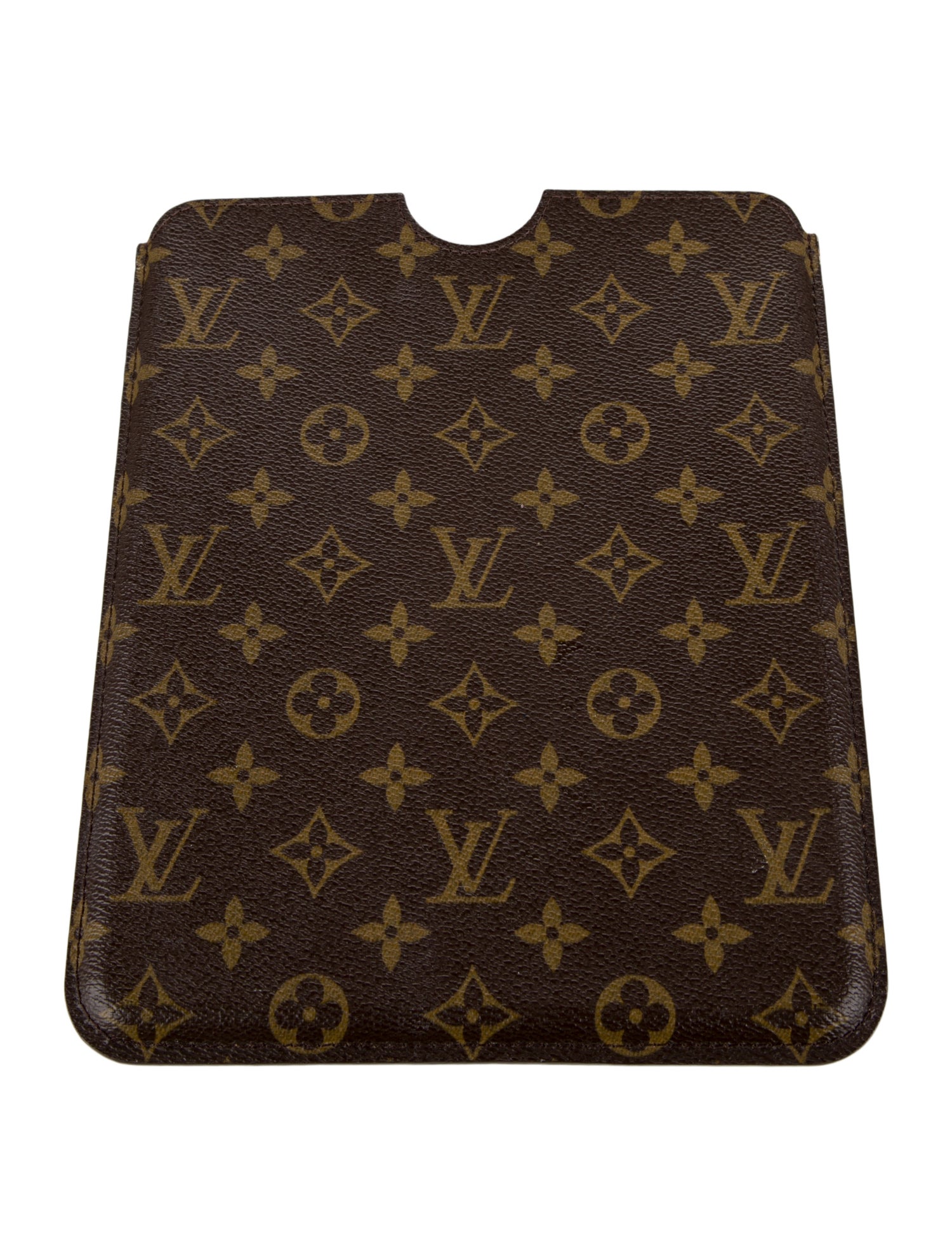 Louis Vuitton leather monogram tablet case