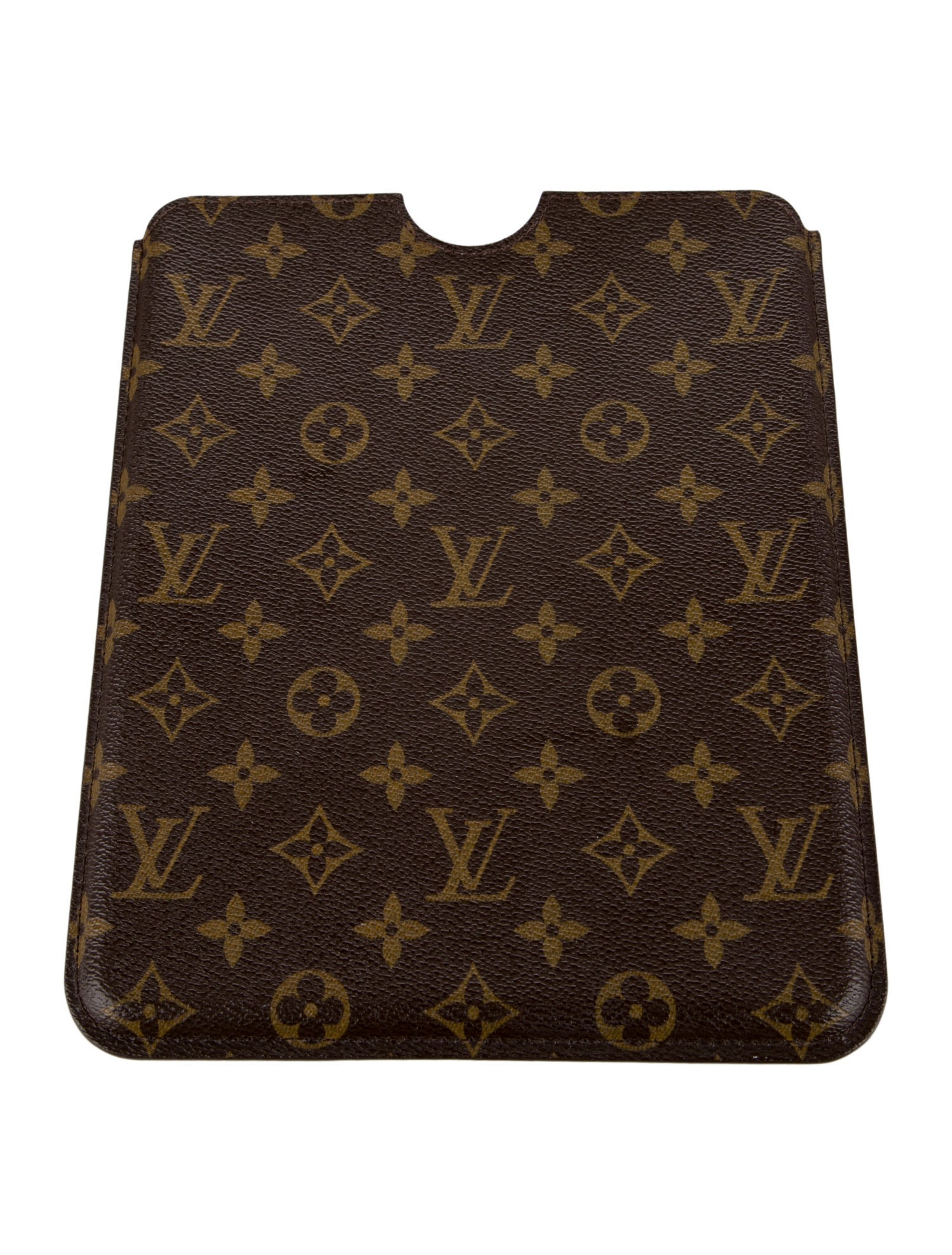 Louis Vuitton leather monogram tablet case