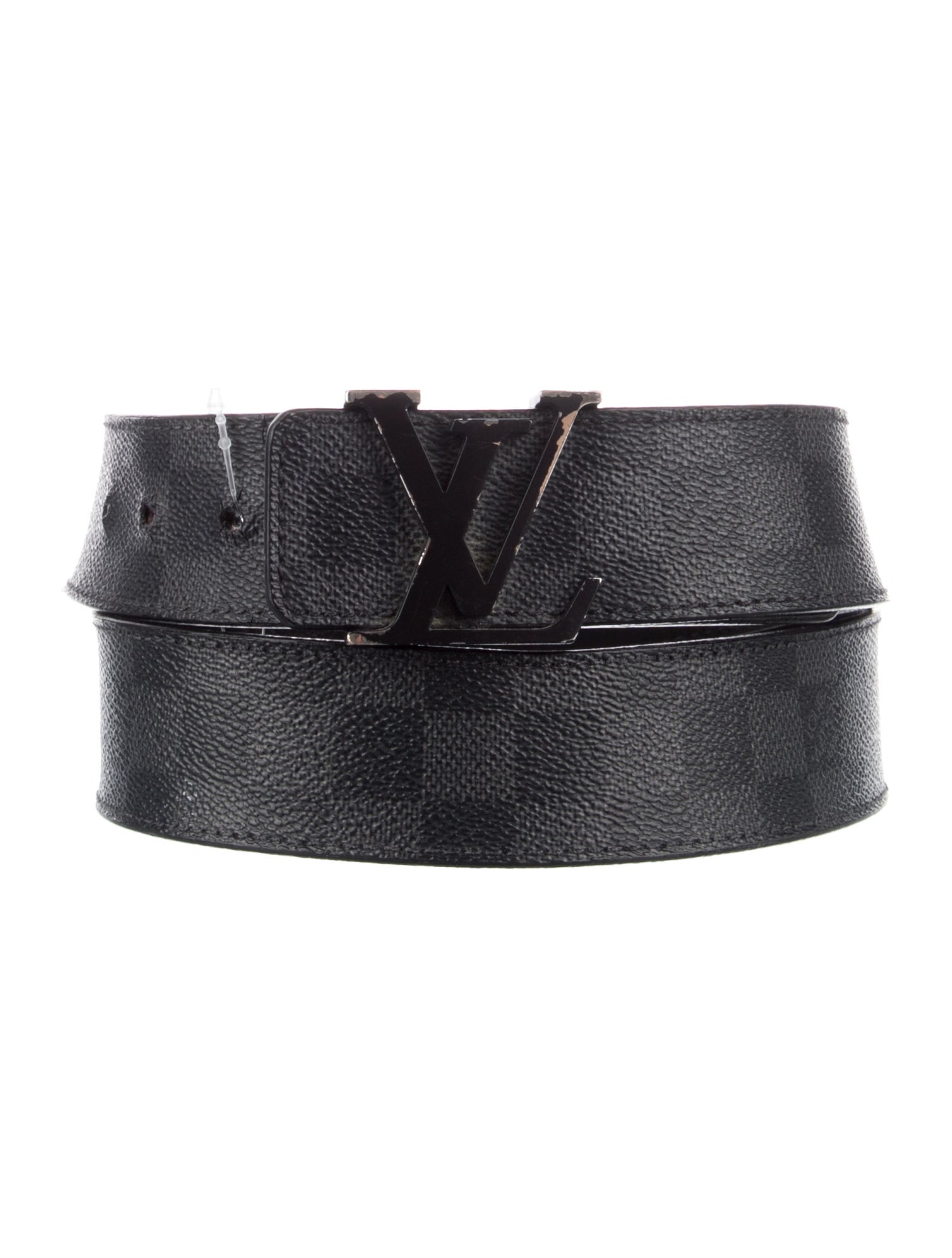 Louis Vuitton 2018 Damier Graphite LV Initiales 40MM Belt Kit