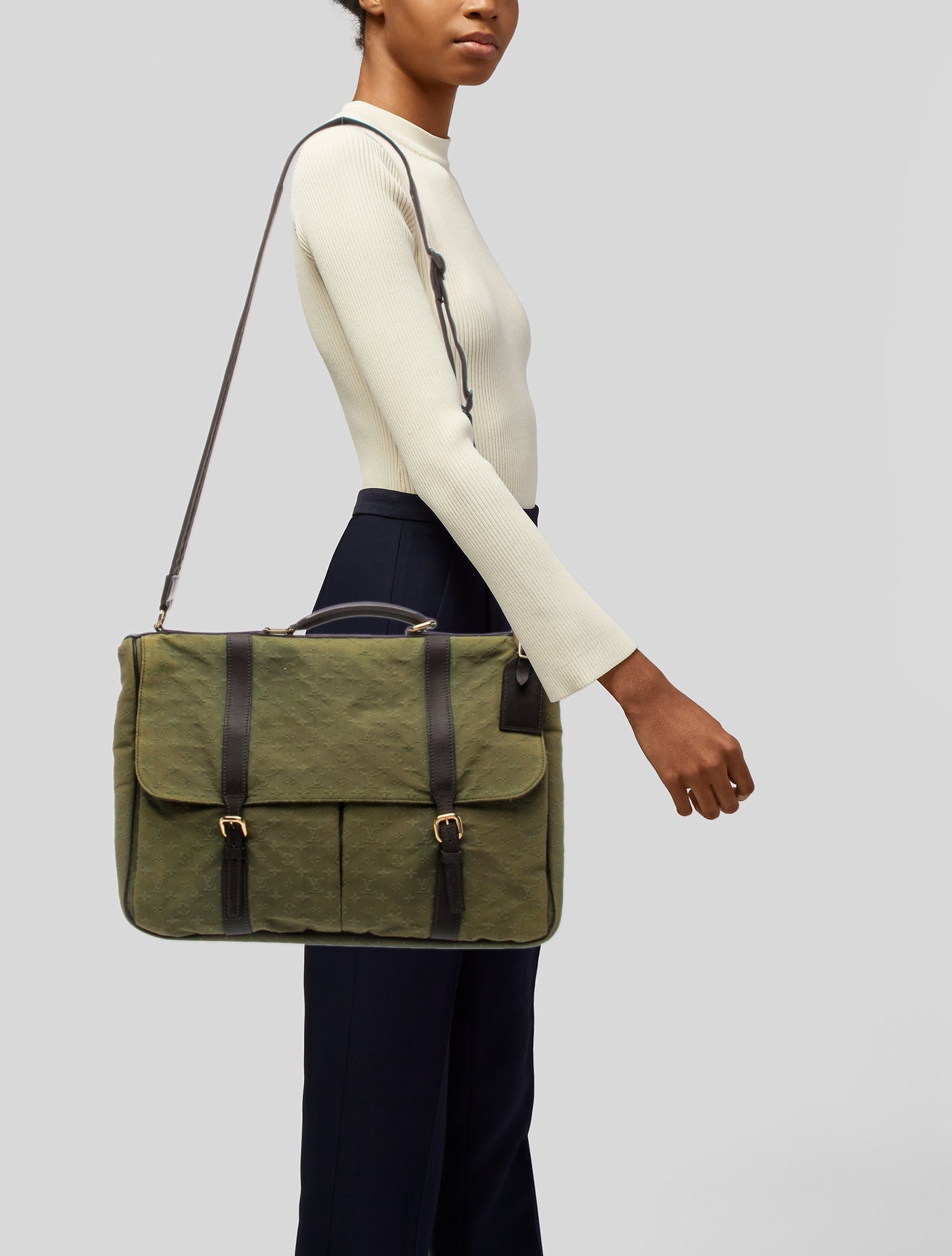 Louis Vuitton Monogram Mini Lin Sac Maman