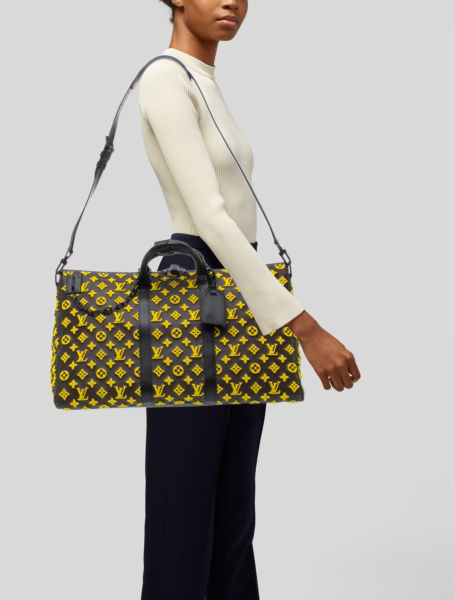 Louis Vuitton Keepall Triangle Bandouliere 50 Duffle Travel Bag