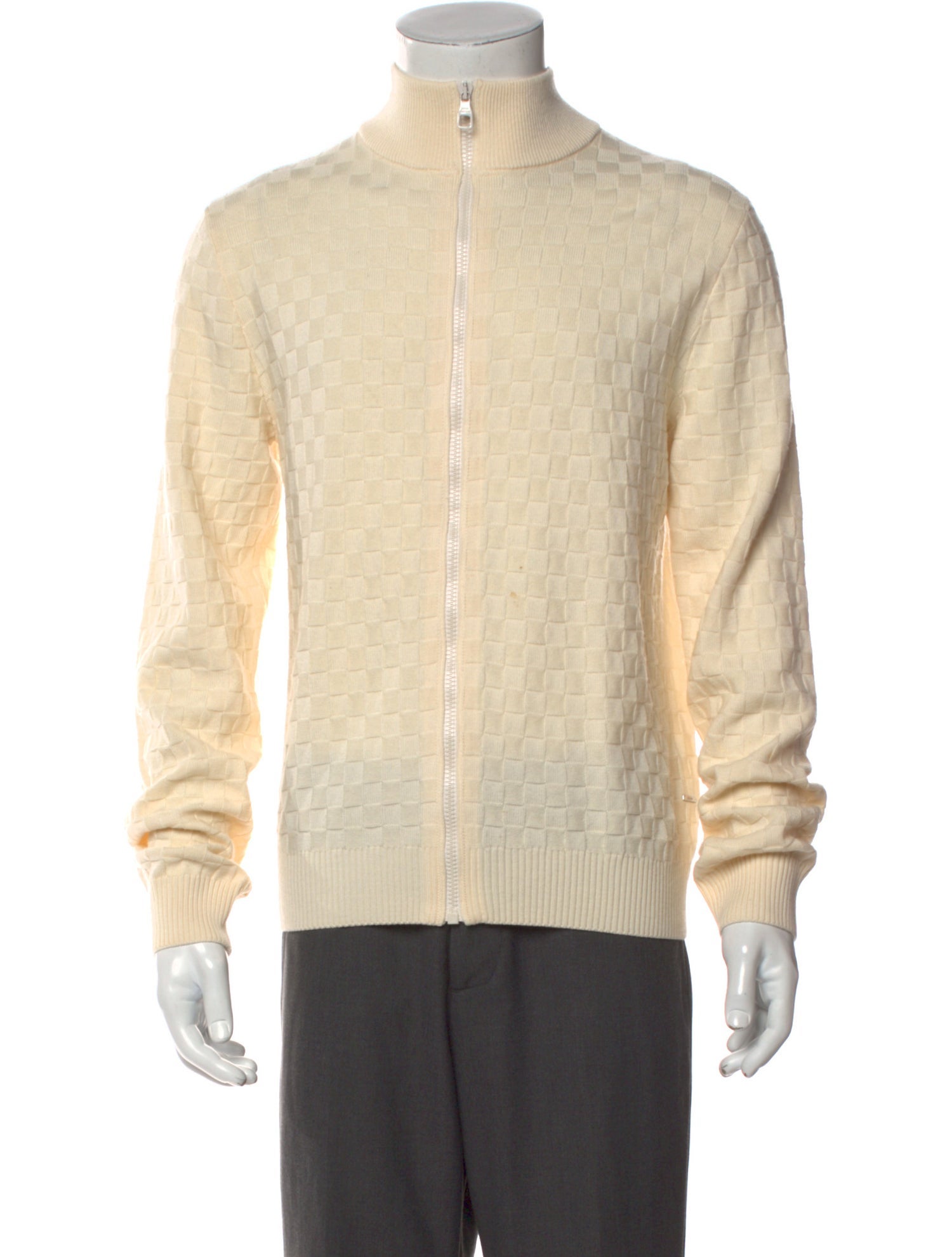 Louis Vuitton 2021 Damier Print Cardigan