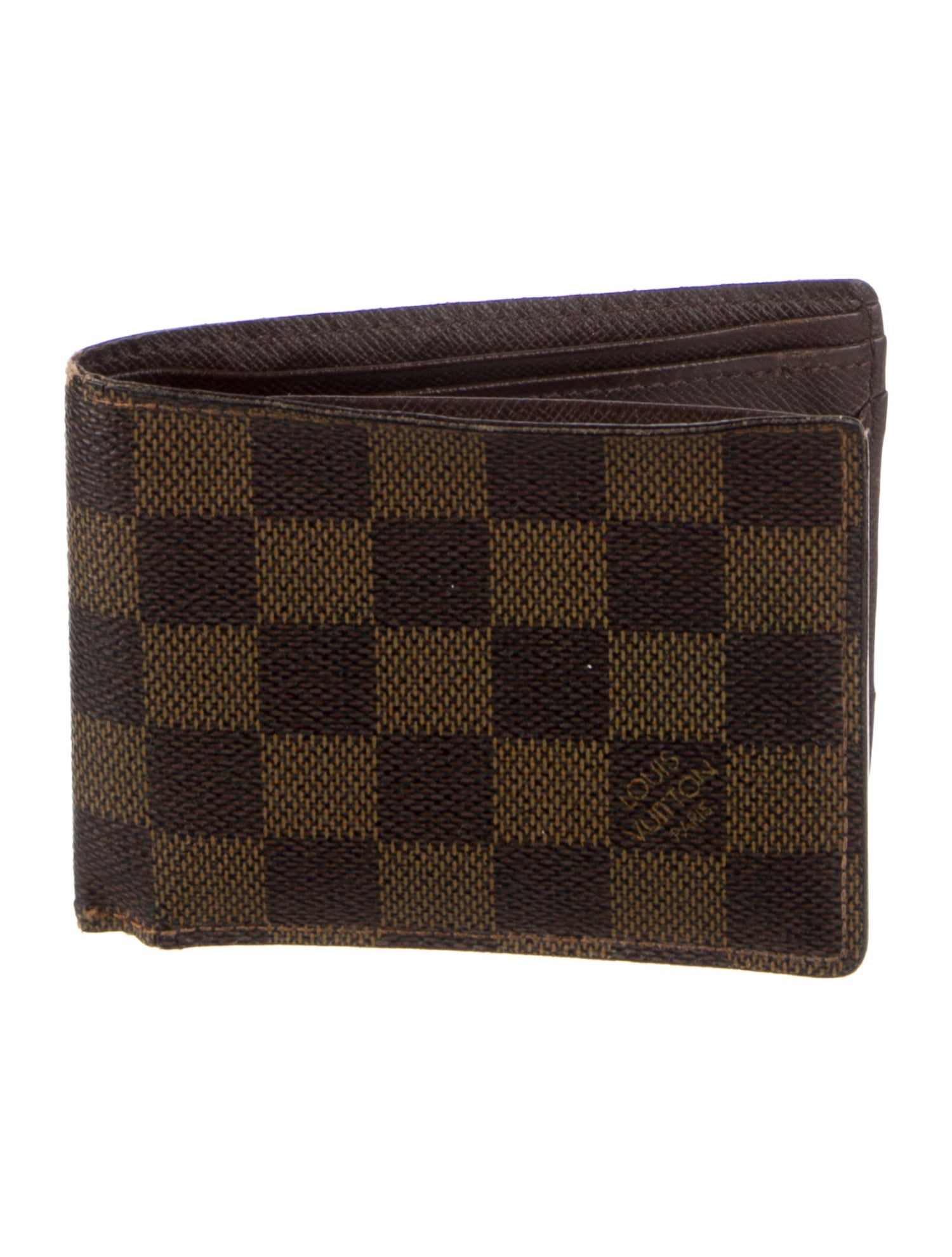 Louis Vuitton Damier Ebene Pattern Coated Canvas Multiple Wallet