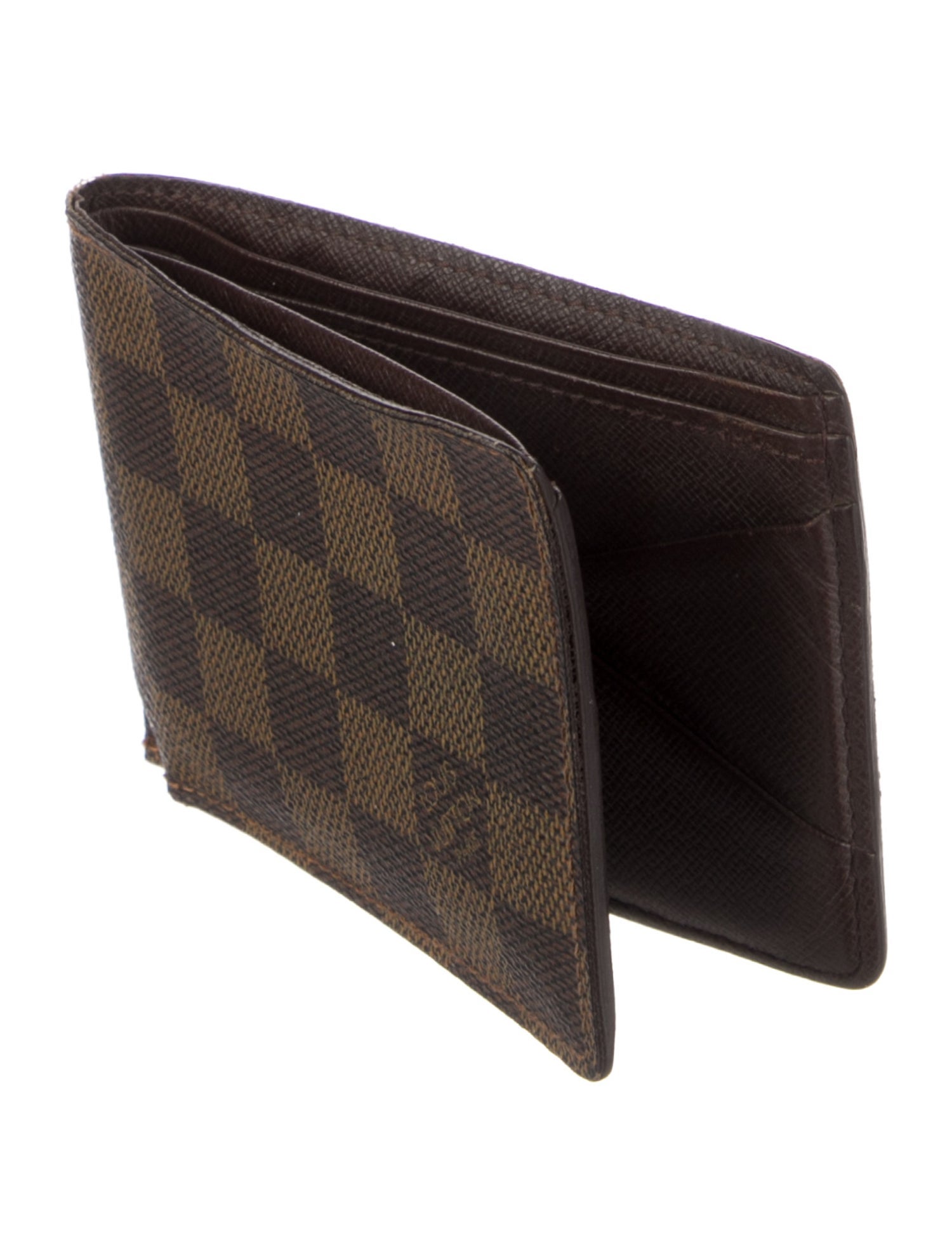 Louis Vuitton Damier Ebene Pattern Coated Canvas Multiple Wallet