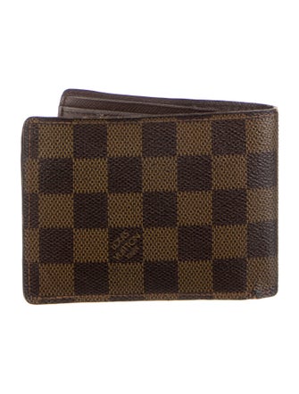 Louis Vuitton Damier Ebene Pattern Coated Canvas Multiple Wallet