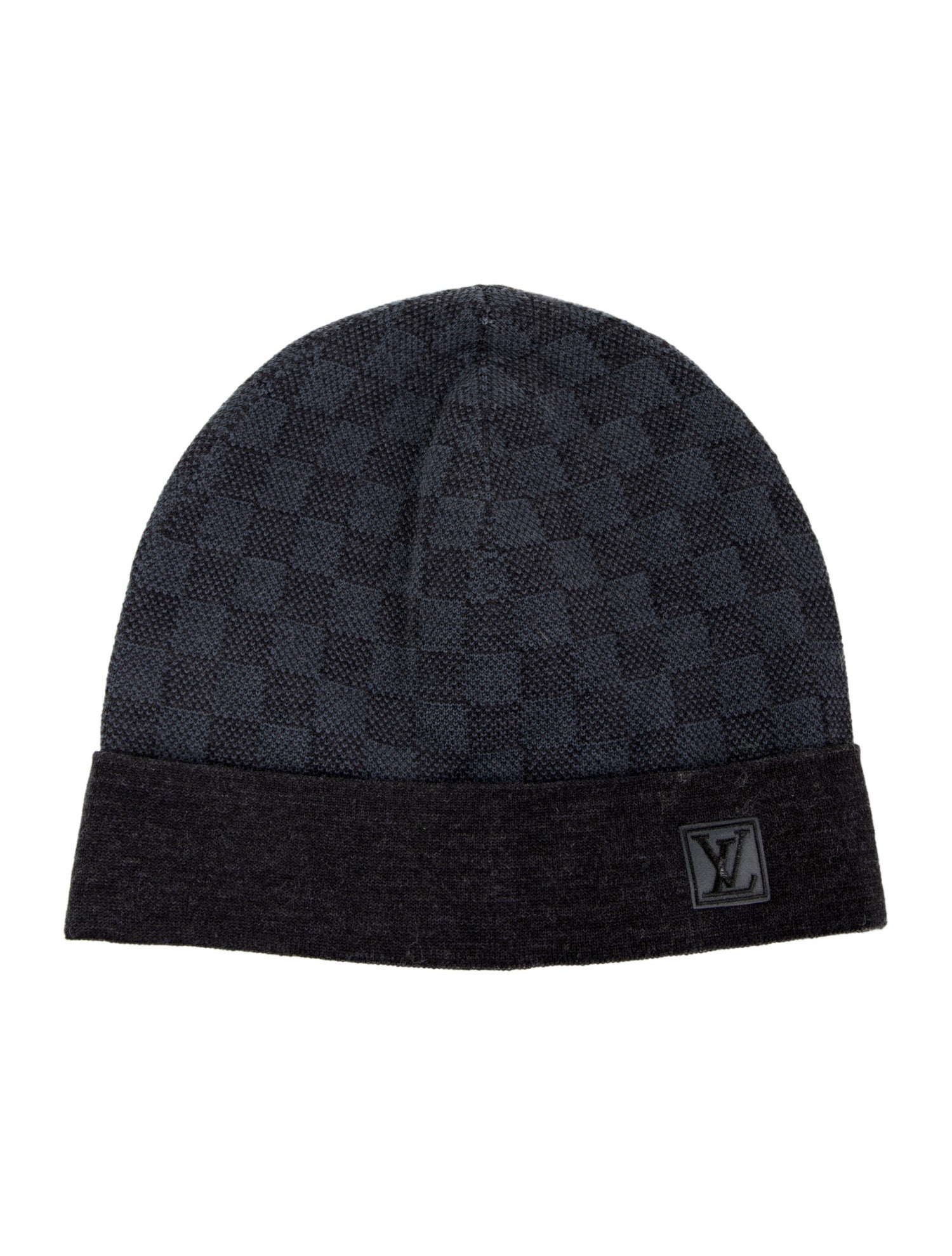 Louis Vuitton Damier Graphite Printed Wool Beanie