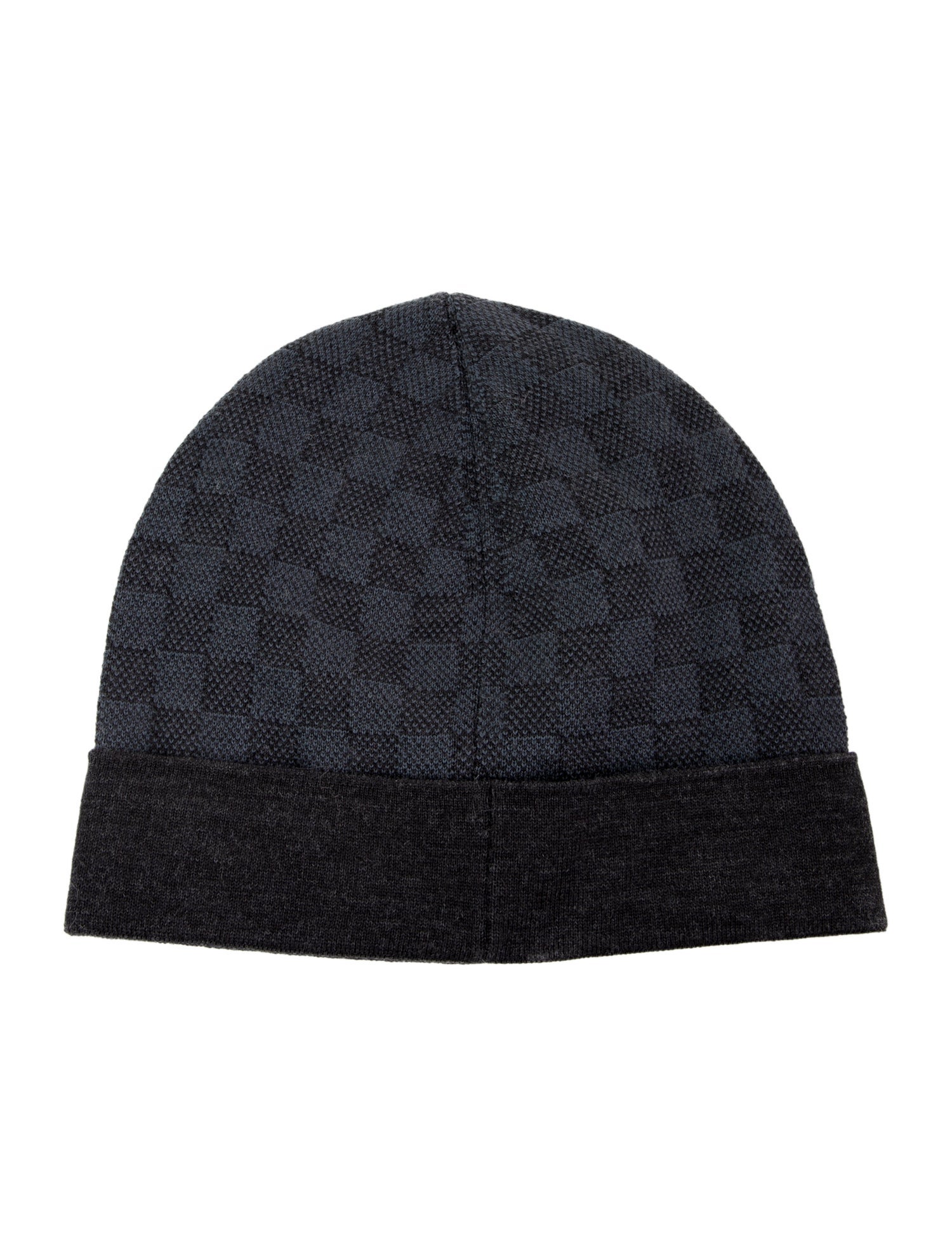 Louis Vuitton Damier Graphite Printed Wool Beanie