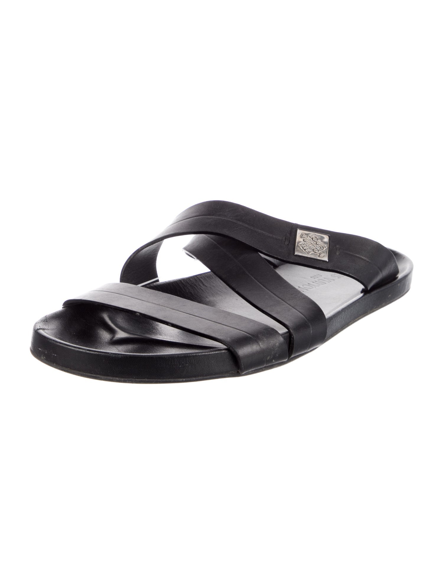 Louis Vuitton Leather Slides