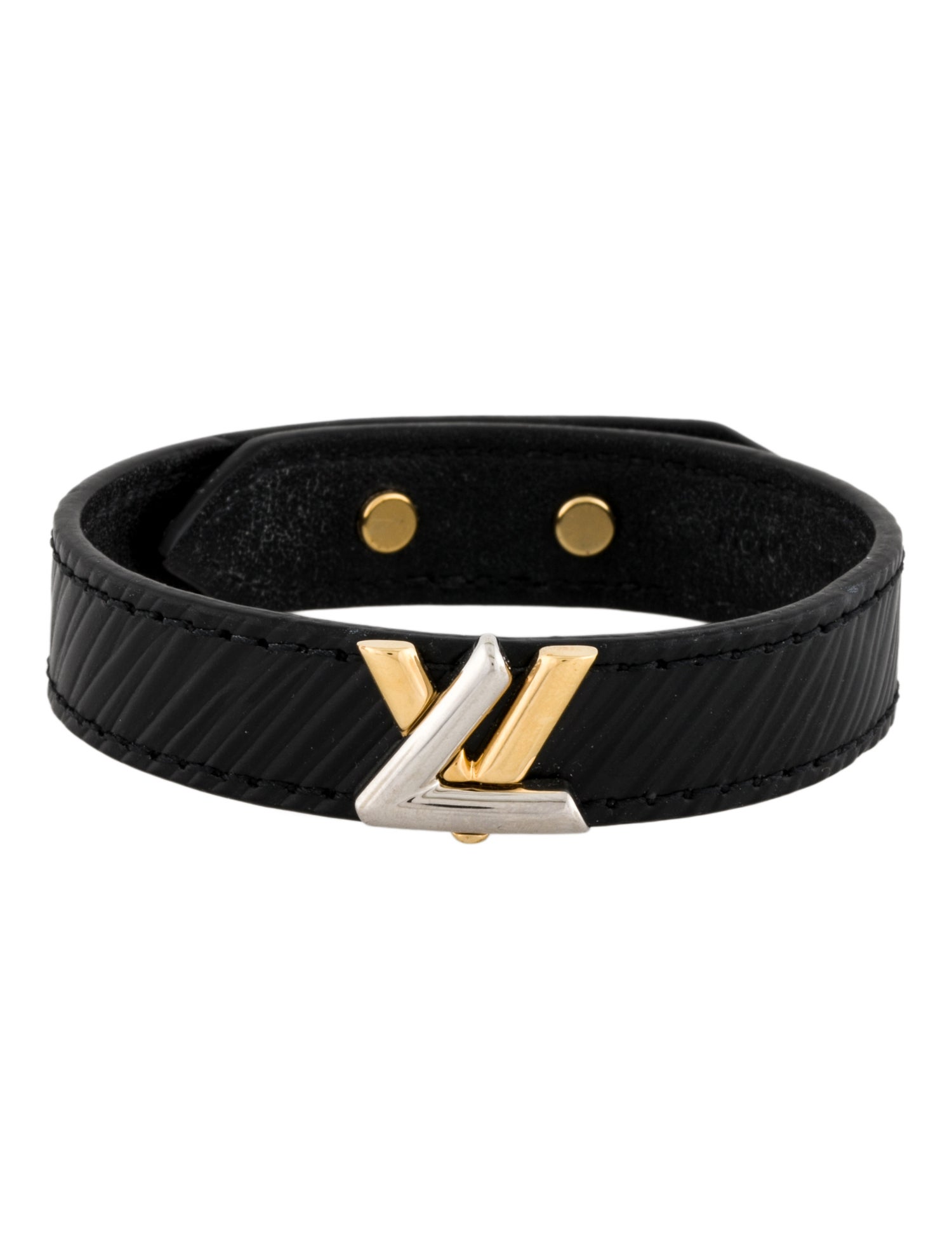 Louis Vuitton Leather Epi LV Twist Bracelet